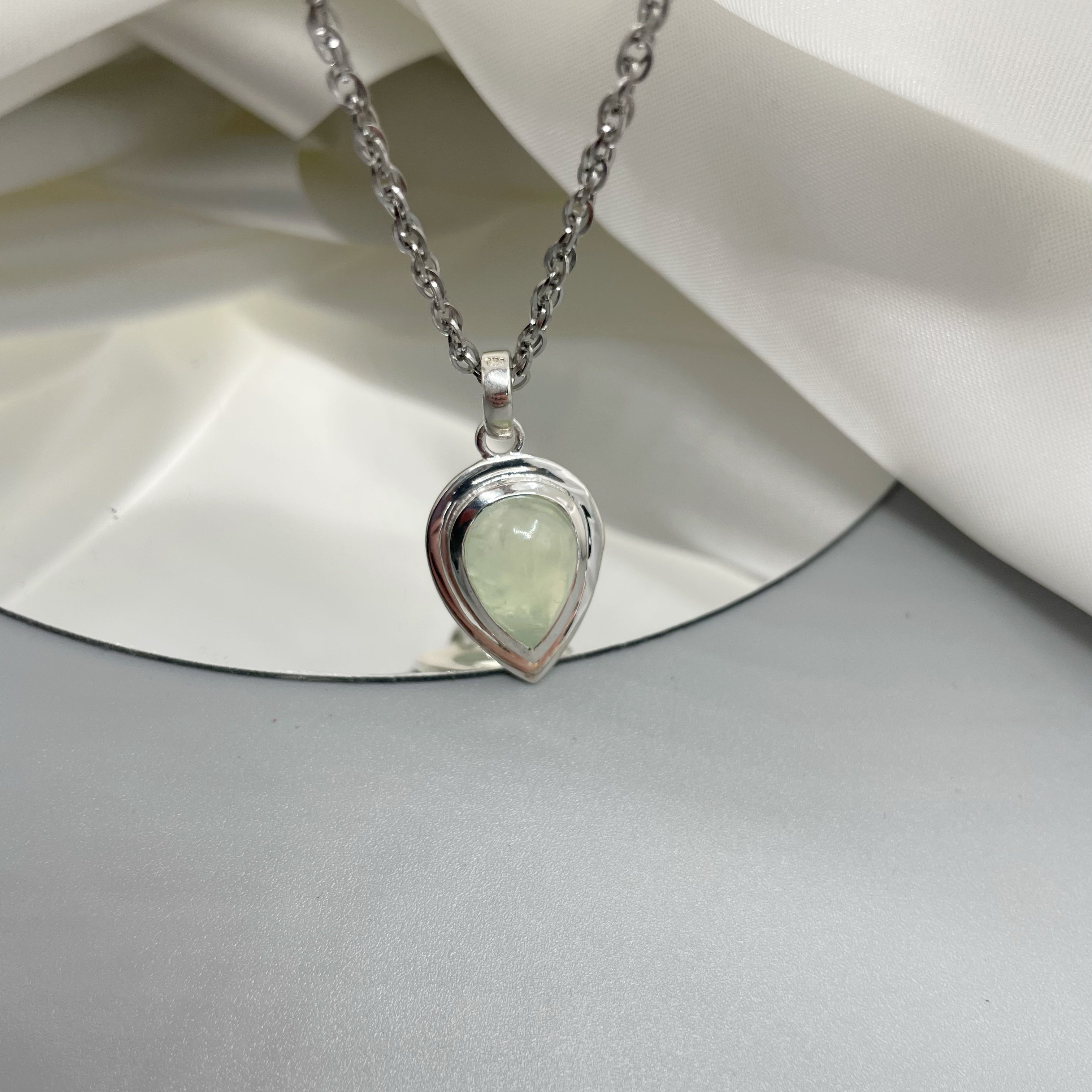 Ciondolo Prehnite - Argento 925