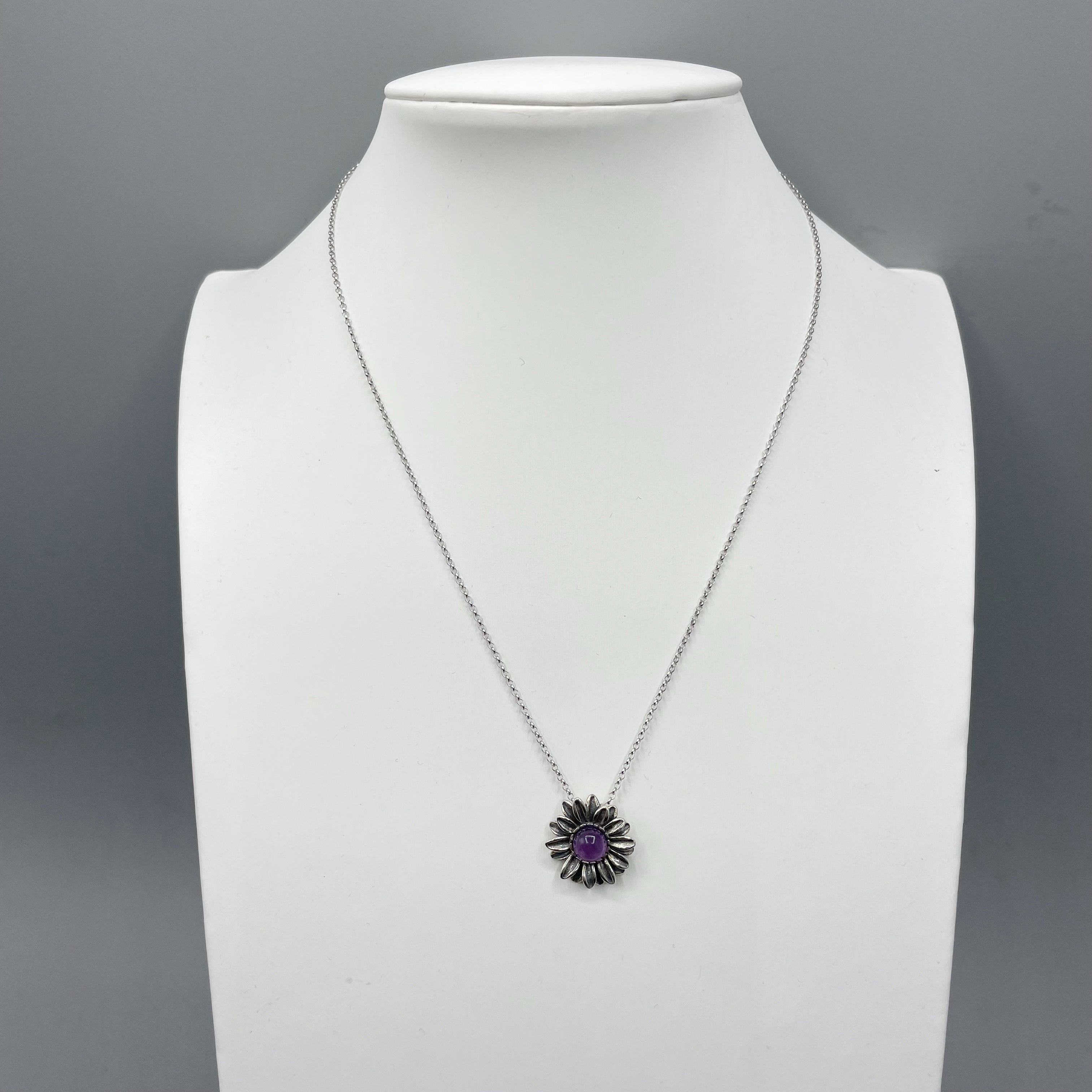 Set Ametista - Ciondolo e Orecchini, Argento 925