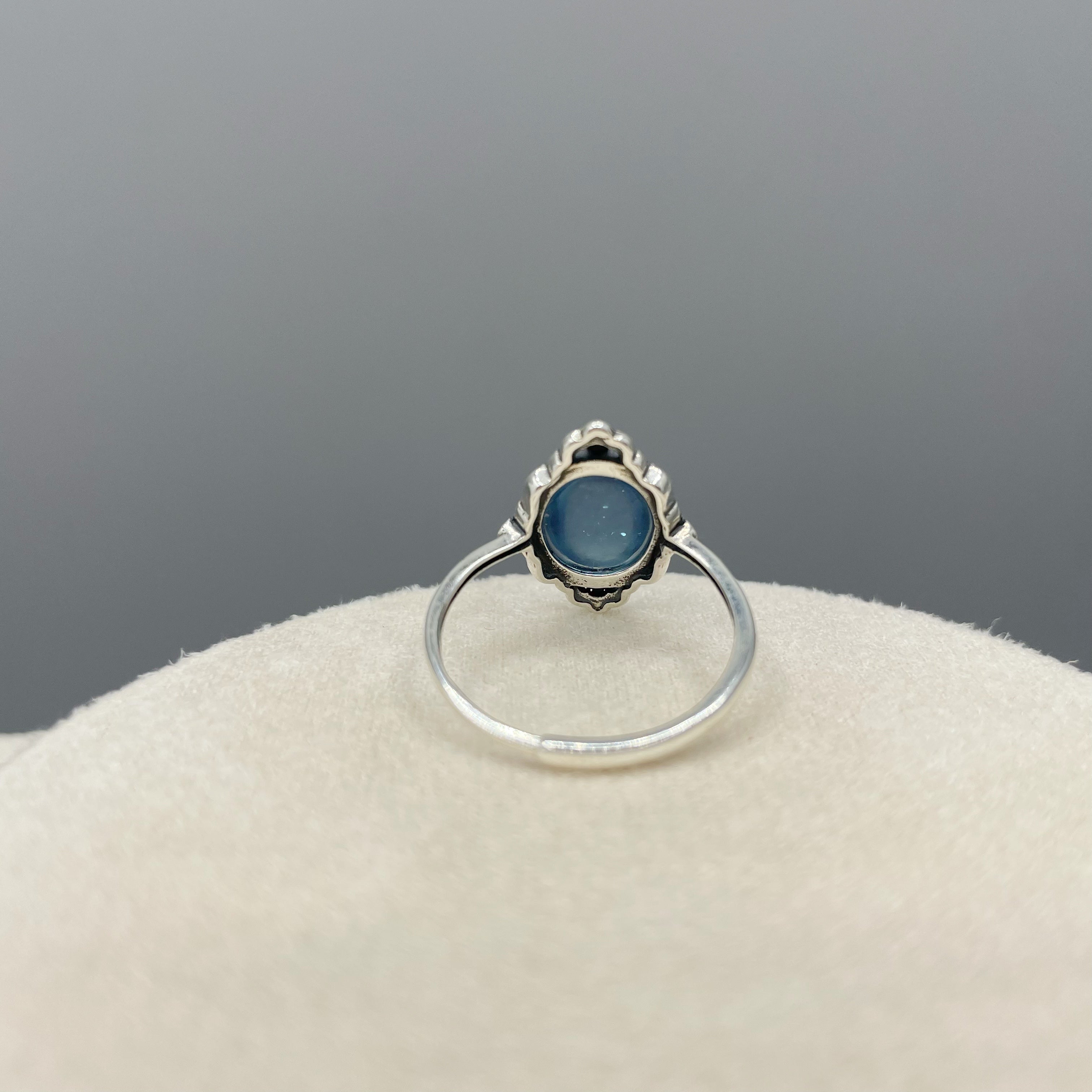 Anello Acquamarina Vintage - Argento 925