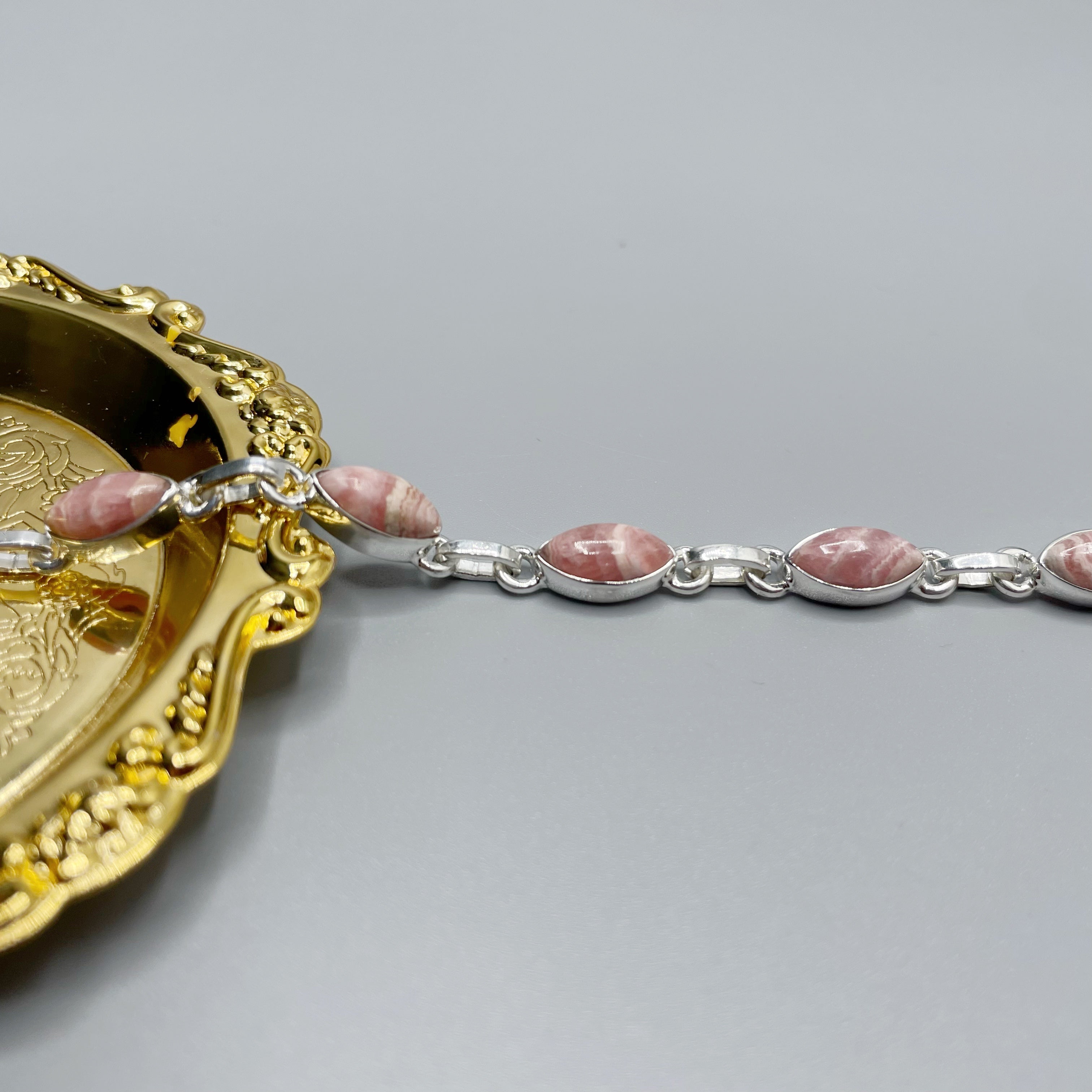 Bracciale Rodocrosite e Argento 925