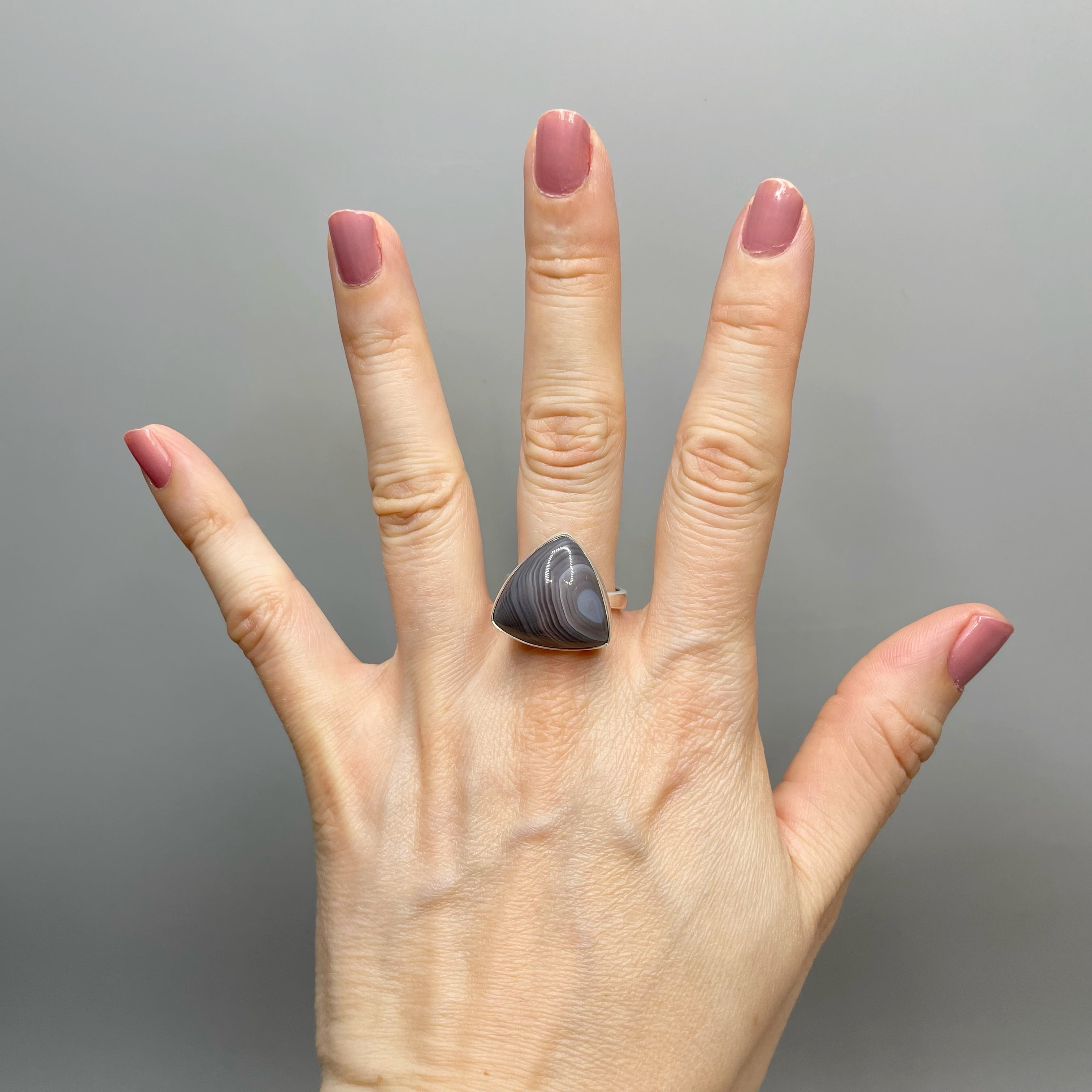 Anello Occhio di Shiva - Argento 925 - triangolare