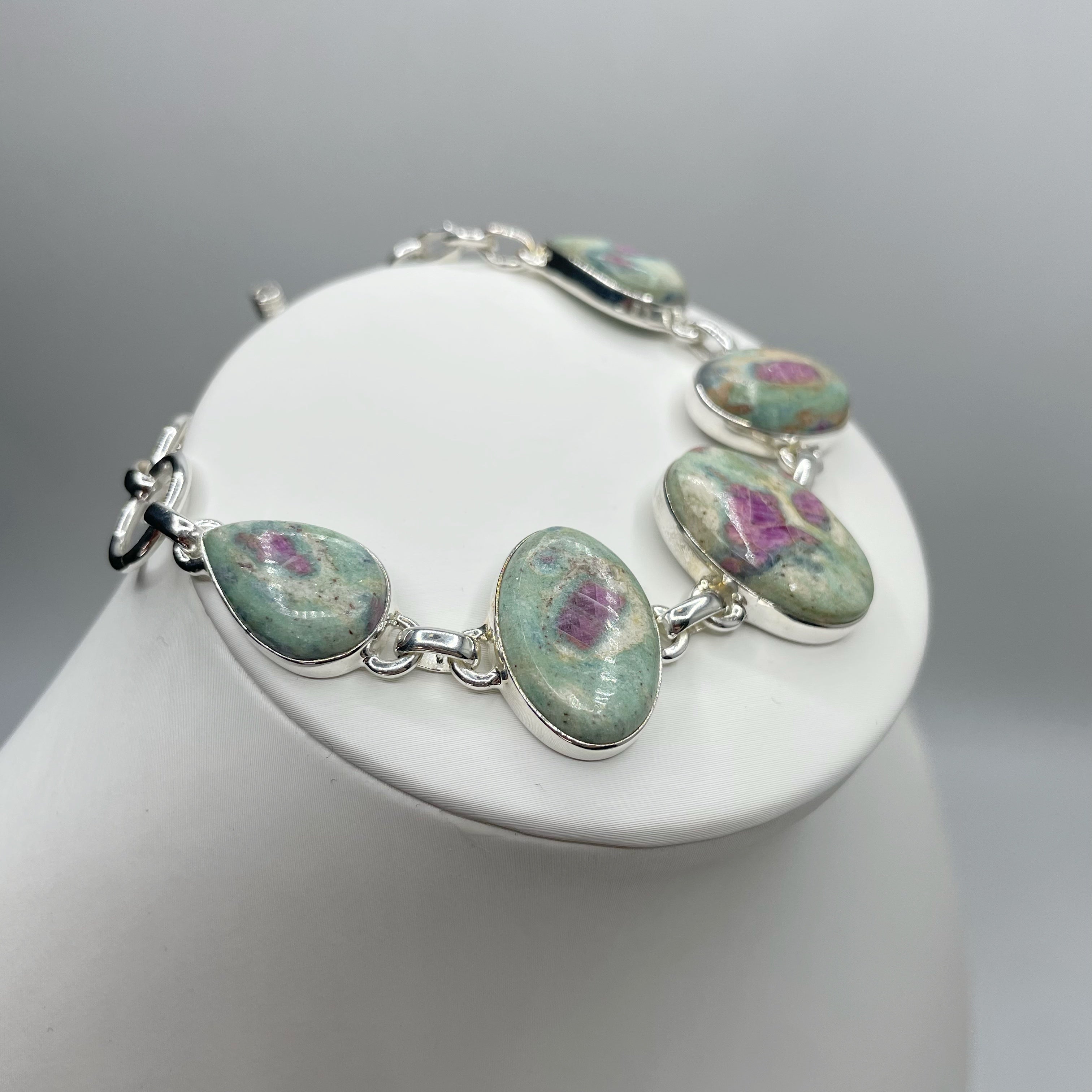 Bracciale Rubino in Fuchsite - Argento 925