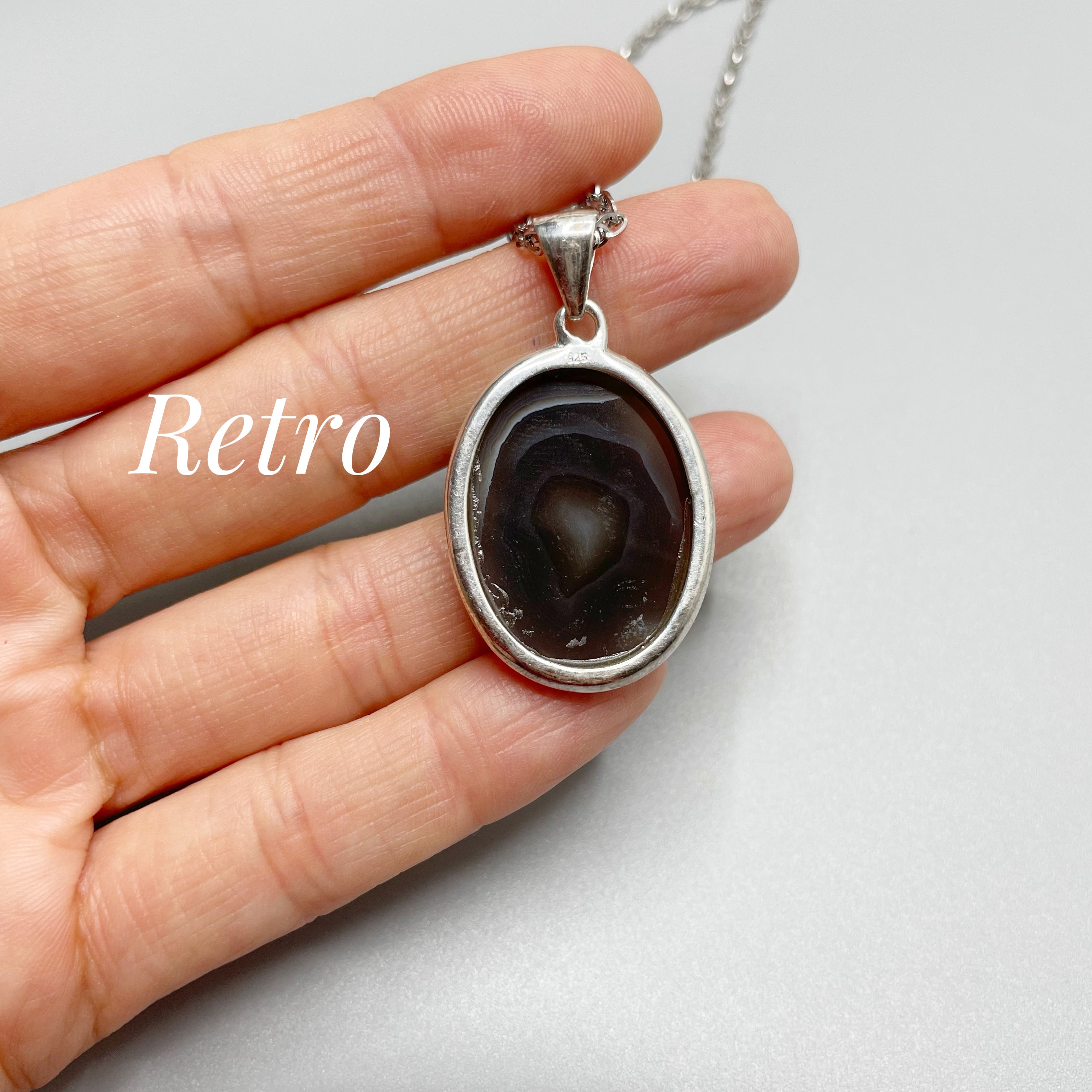 Ciondolo Occhio di Shiva Ovale - Argento 925