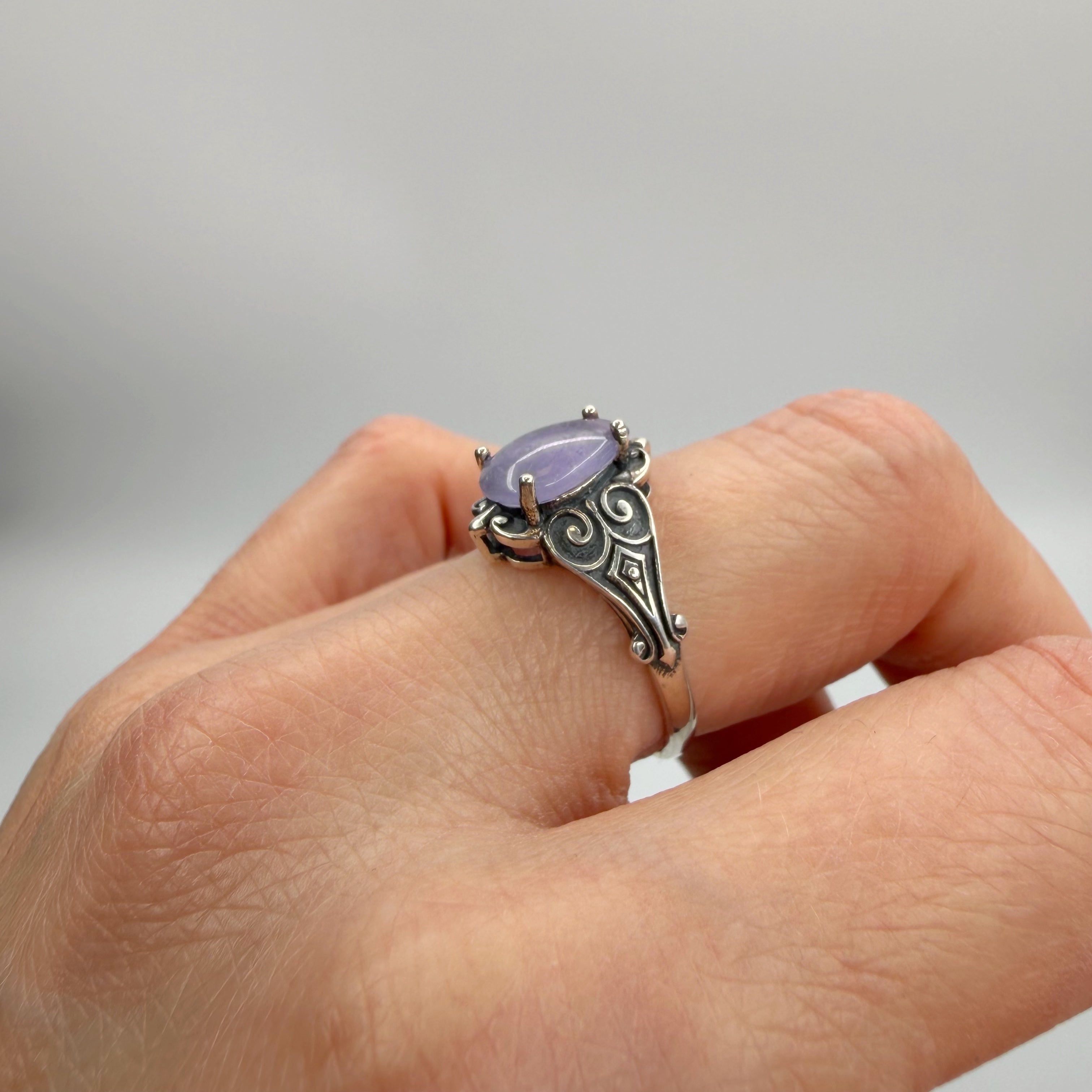 Anello Hackmanite e Argento 925