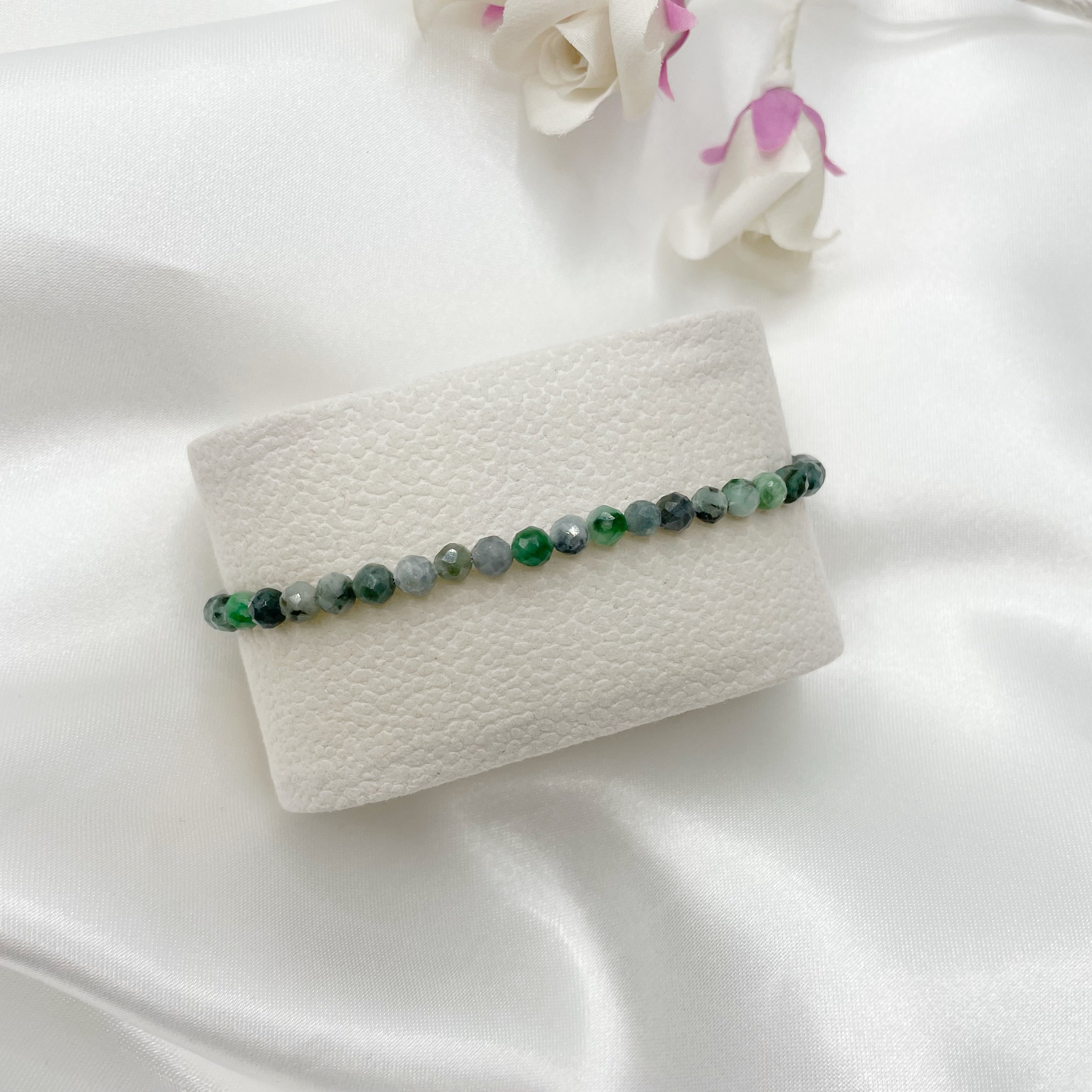 Braccialetto Smeraldo Sfaccettato