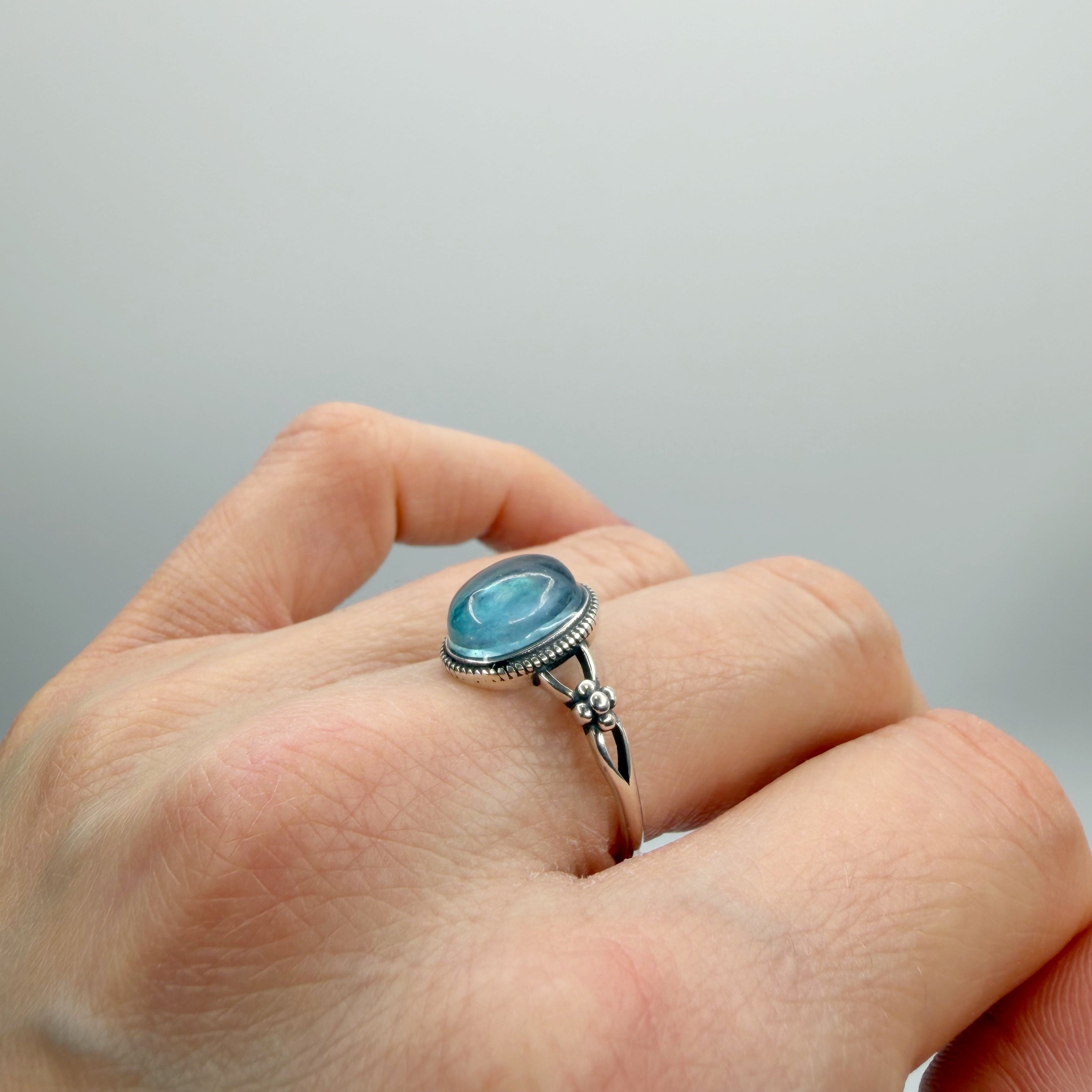 Anello Acquamarina e Argento 925