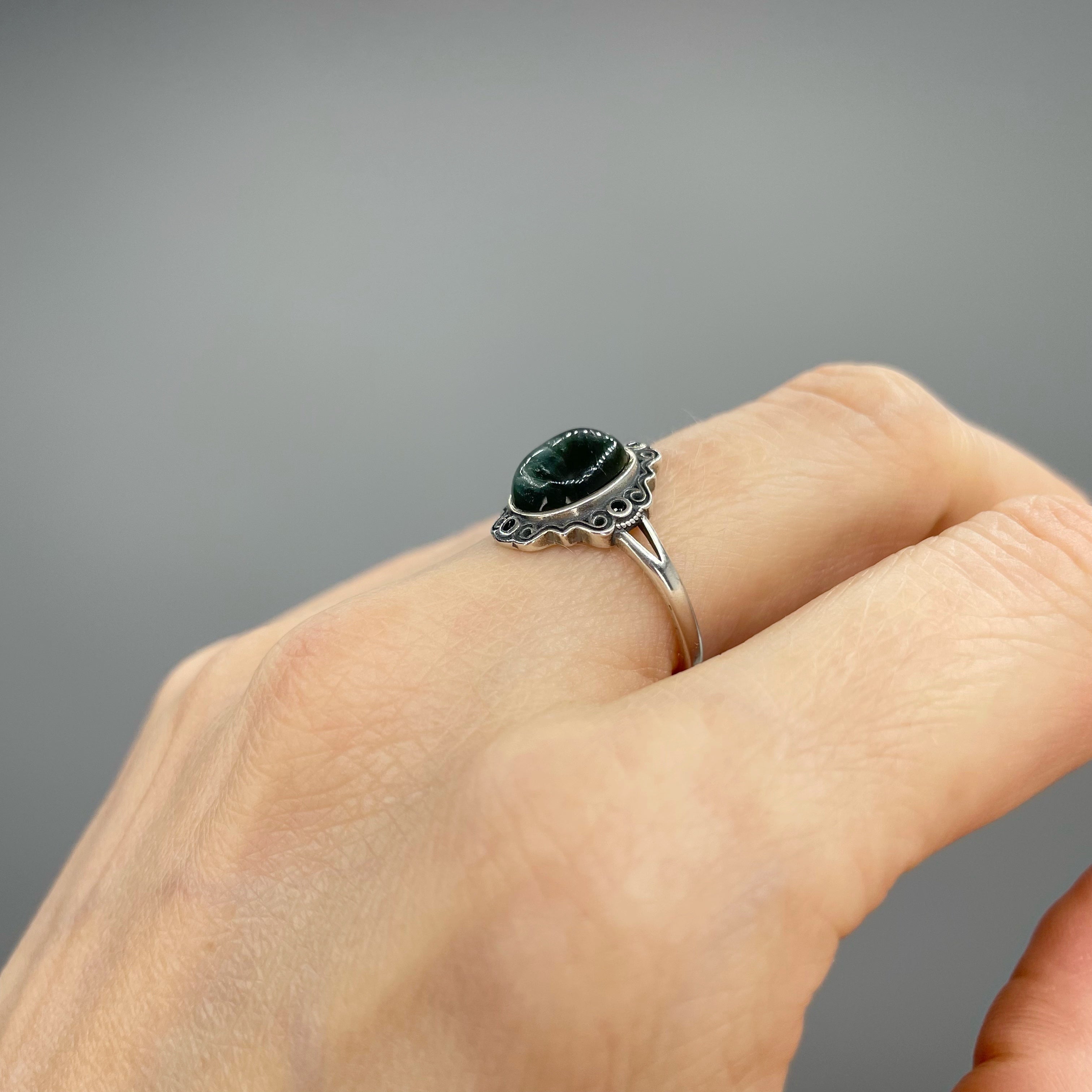 Anello Serafinite e Argento 925