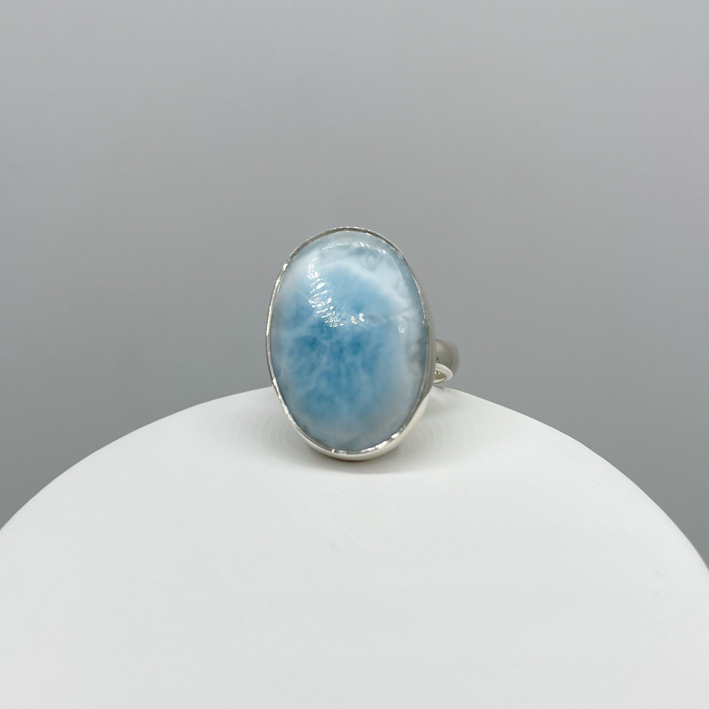 Anello Larimar Ovale - Argento 925