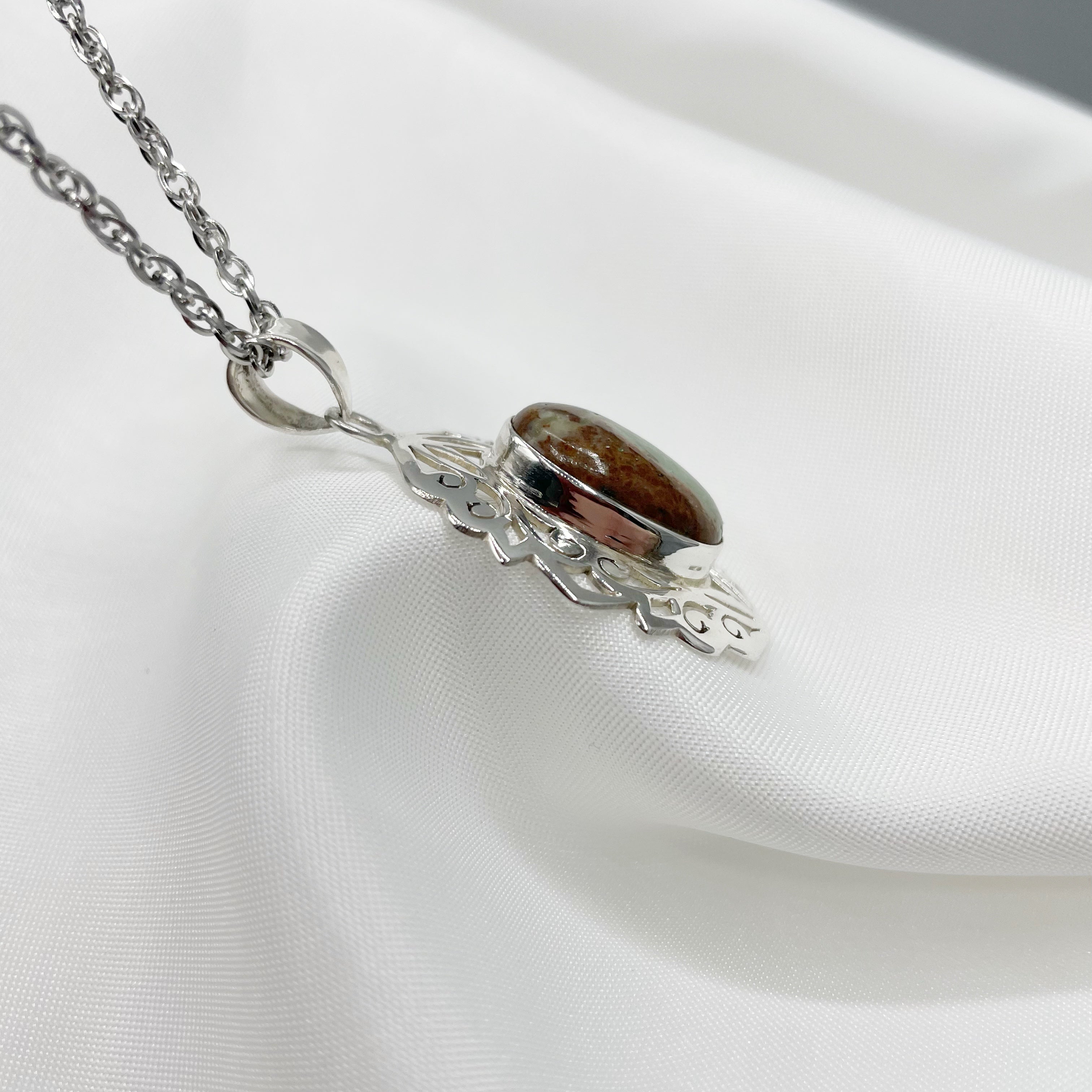 Ciondolo Crisoprasio Diadema - Argento 925