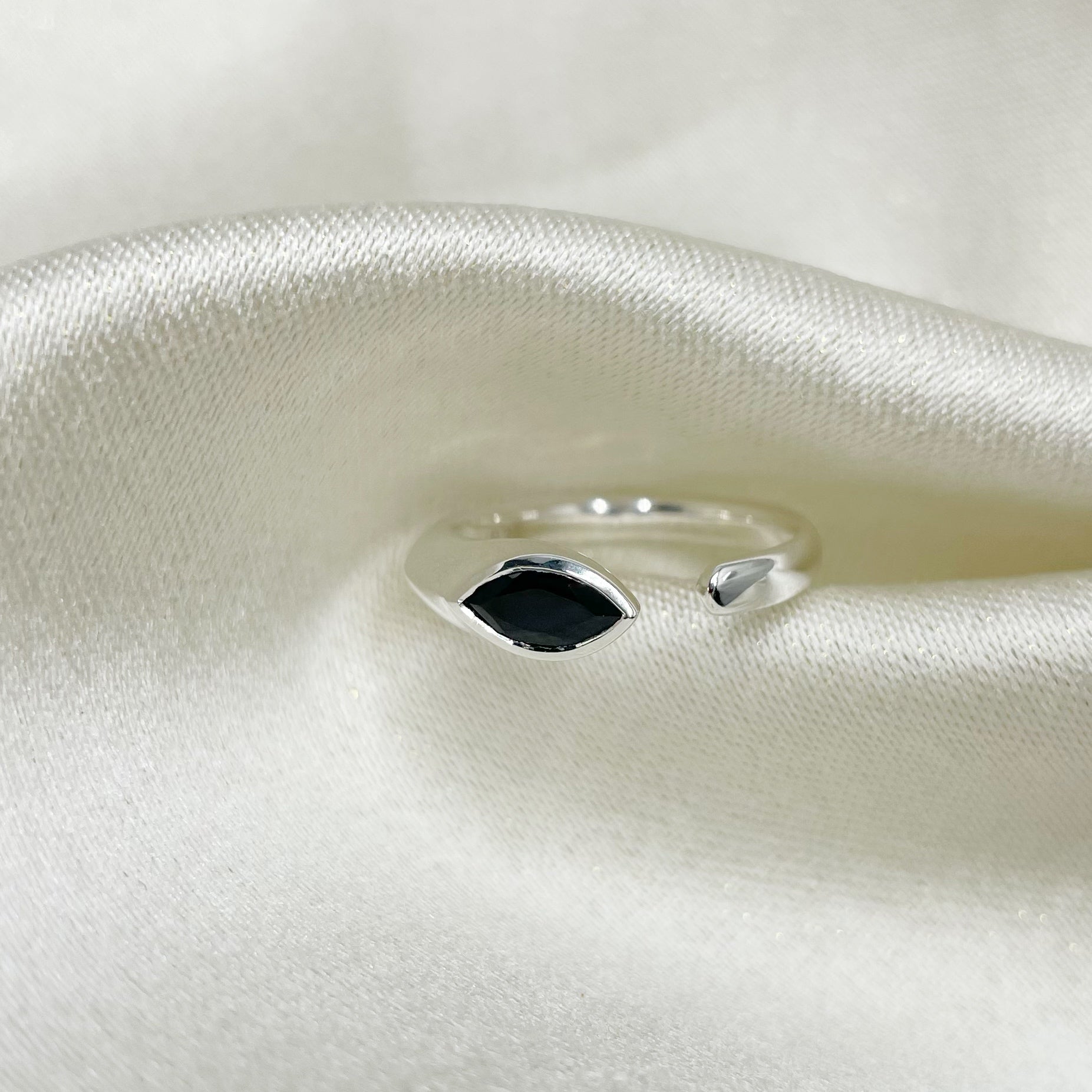 Anello Tormalina a Goccia - Argento 925