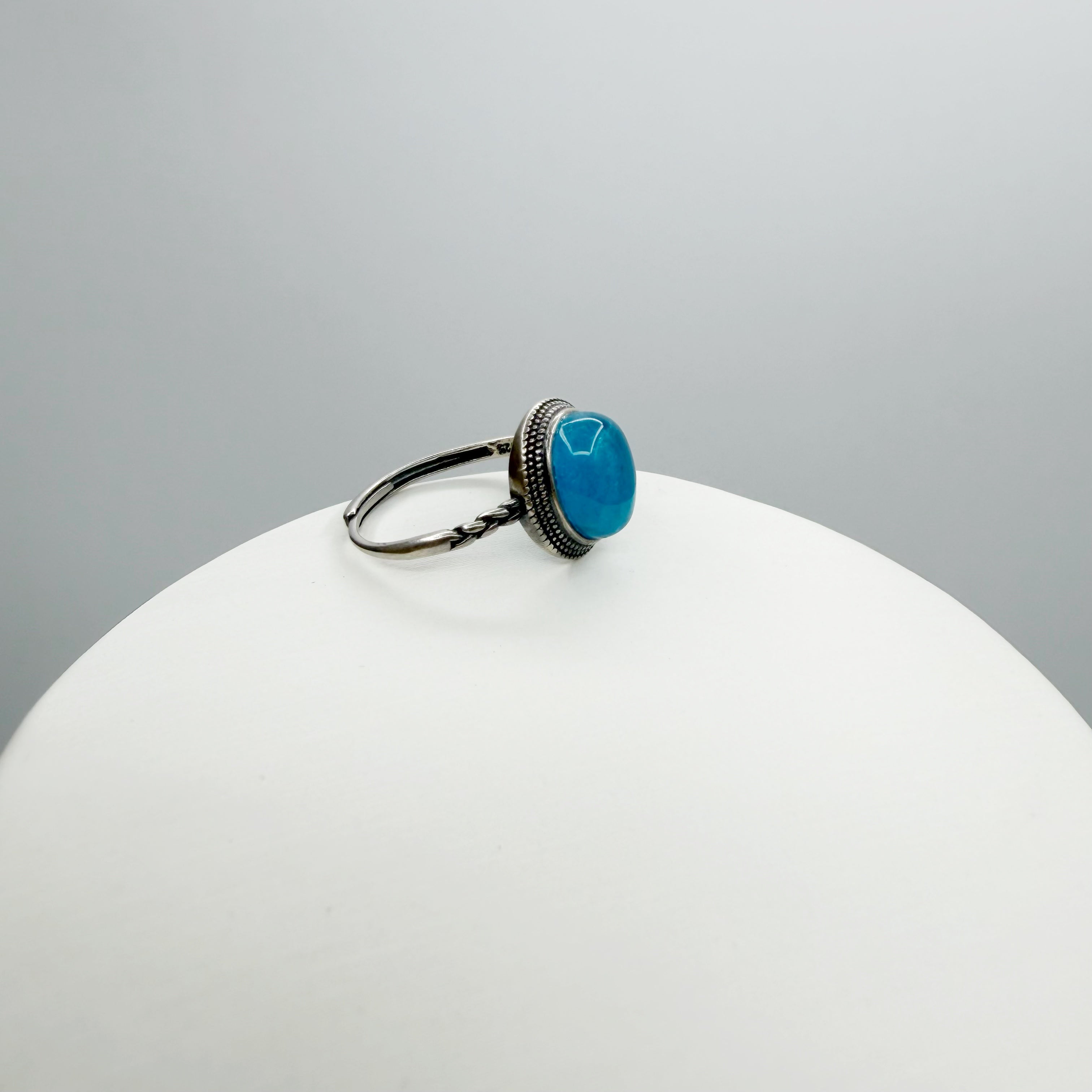 Anello Apatite Ovale - Argento 925