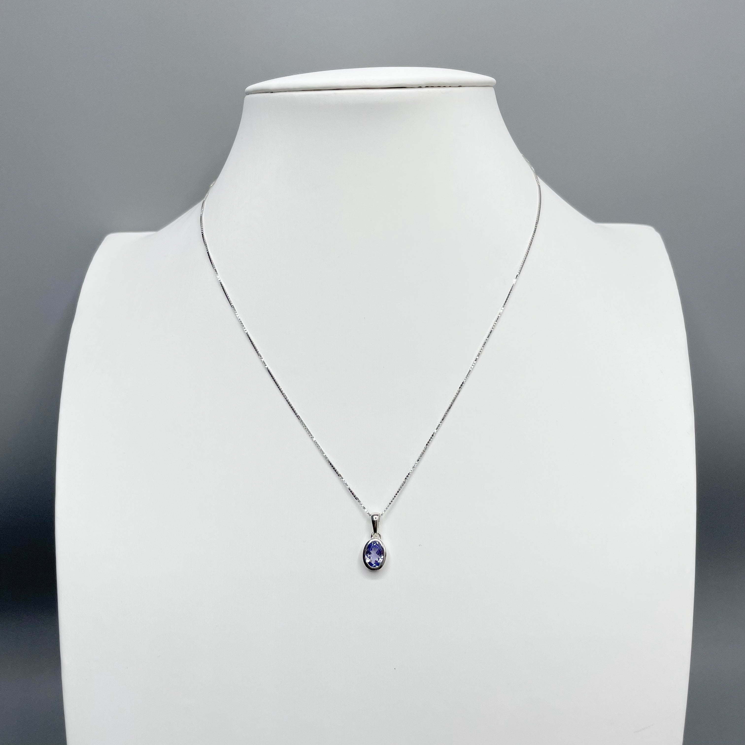Ciondolo Tanzanite Ovale - Argento 925