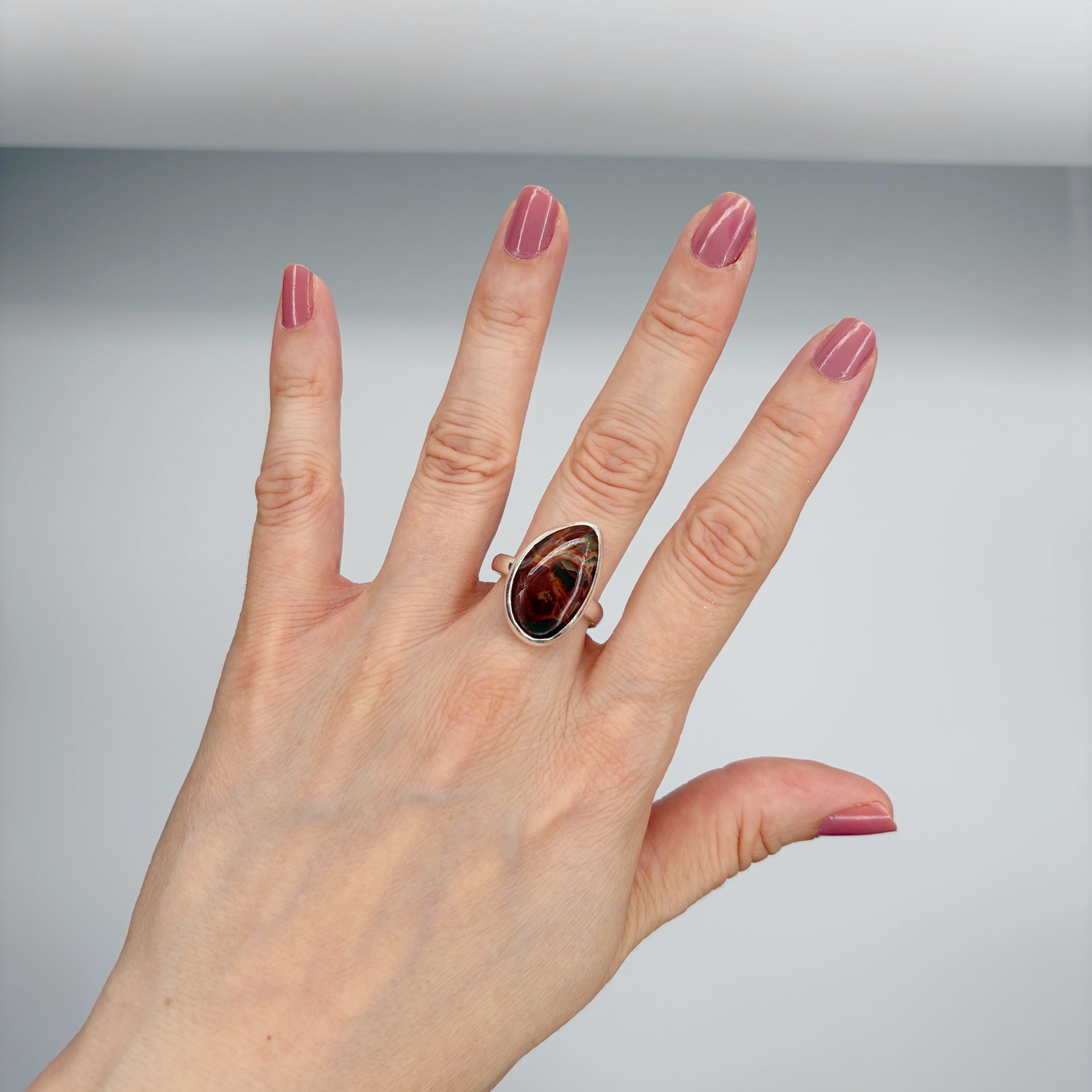 Anello Diaspro Argento 925