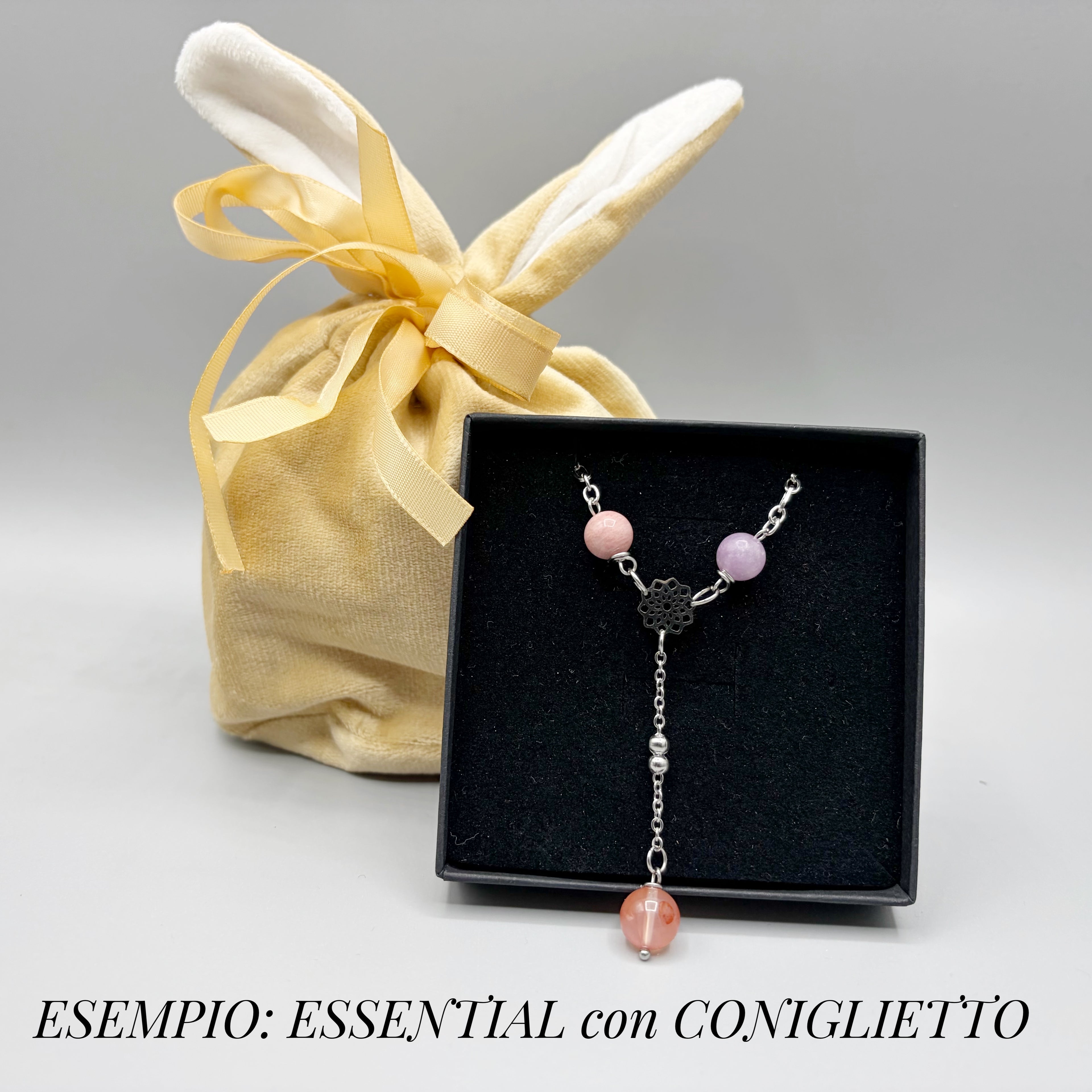 Coniglietto delle Sorprese: confanetto Pasquale con collana