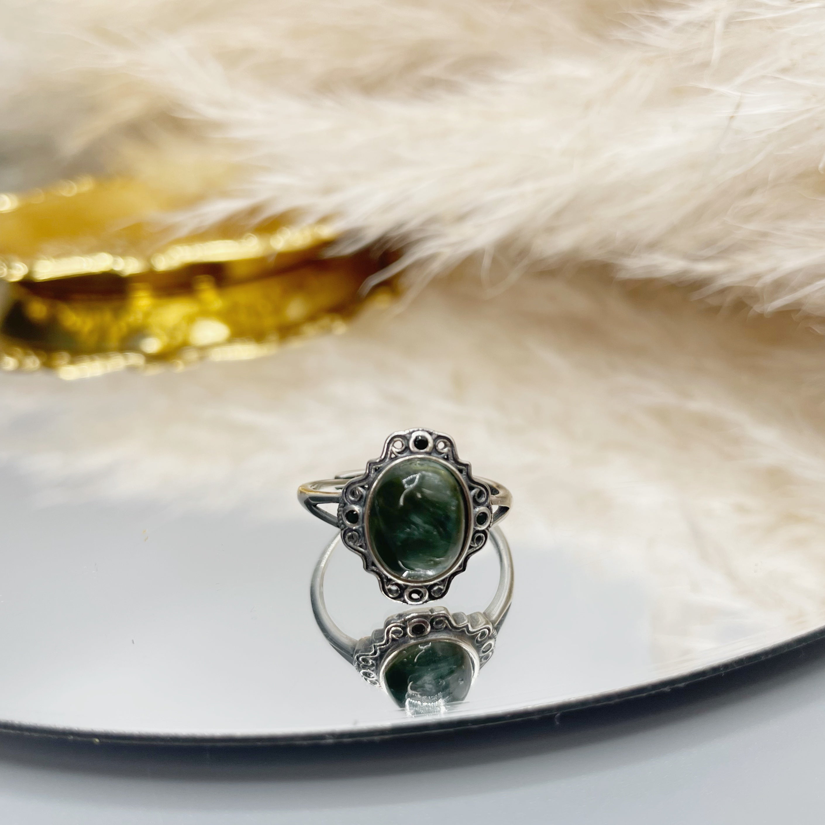 Anello Serafinite e Argento 925
