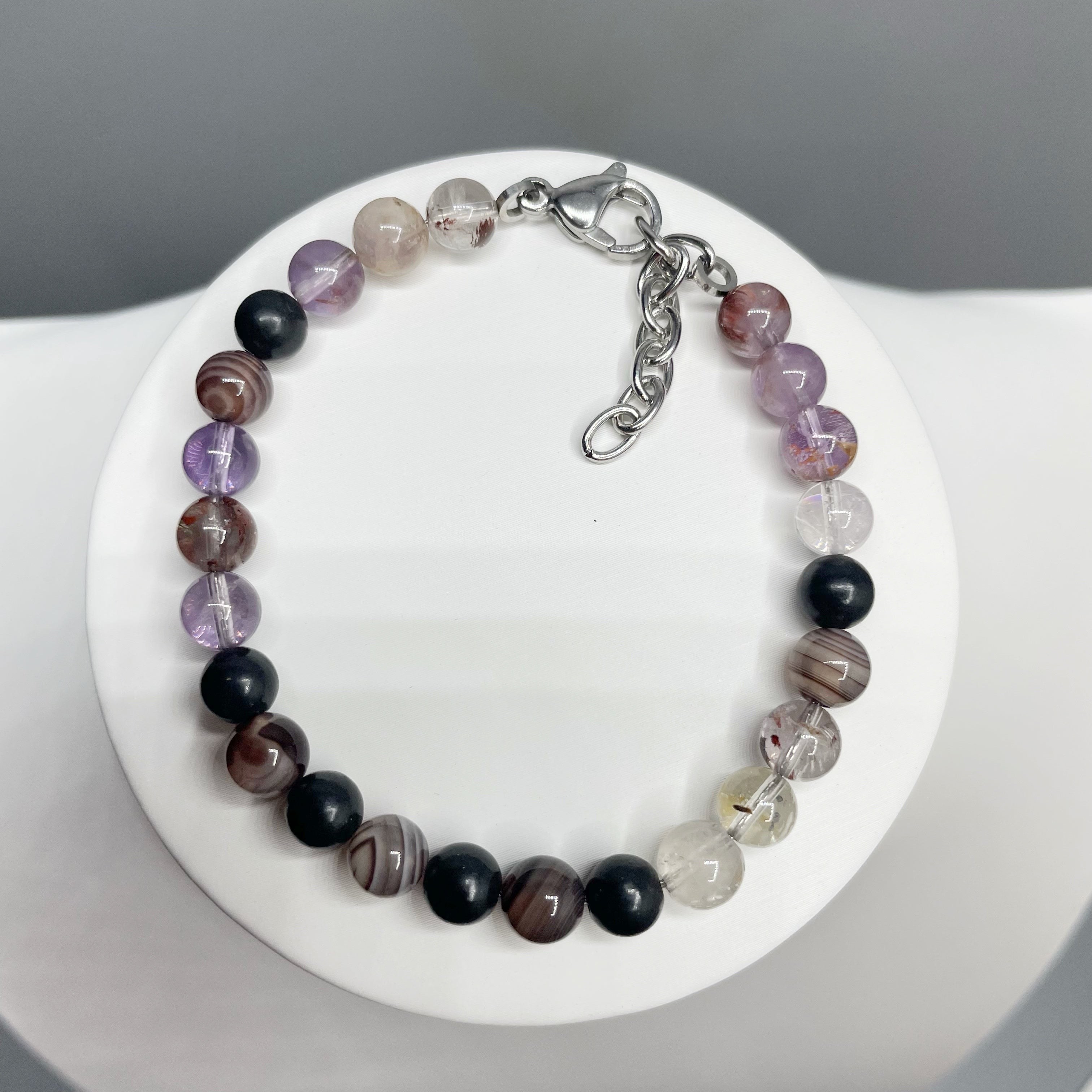 Bracciale Amuleto Protettivo - Occhio di Shiva, Shungite, Super Seven - LIMITED EDITION