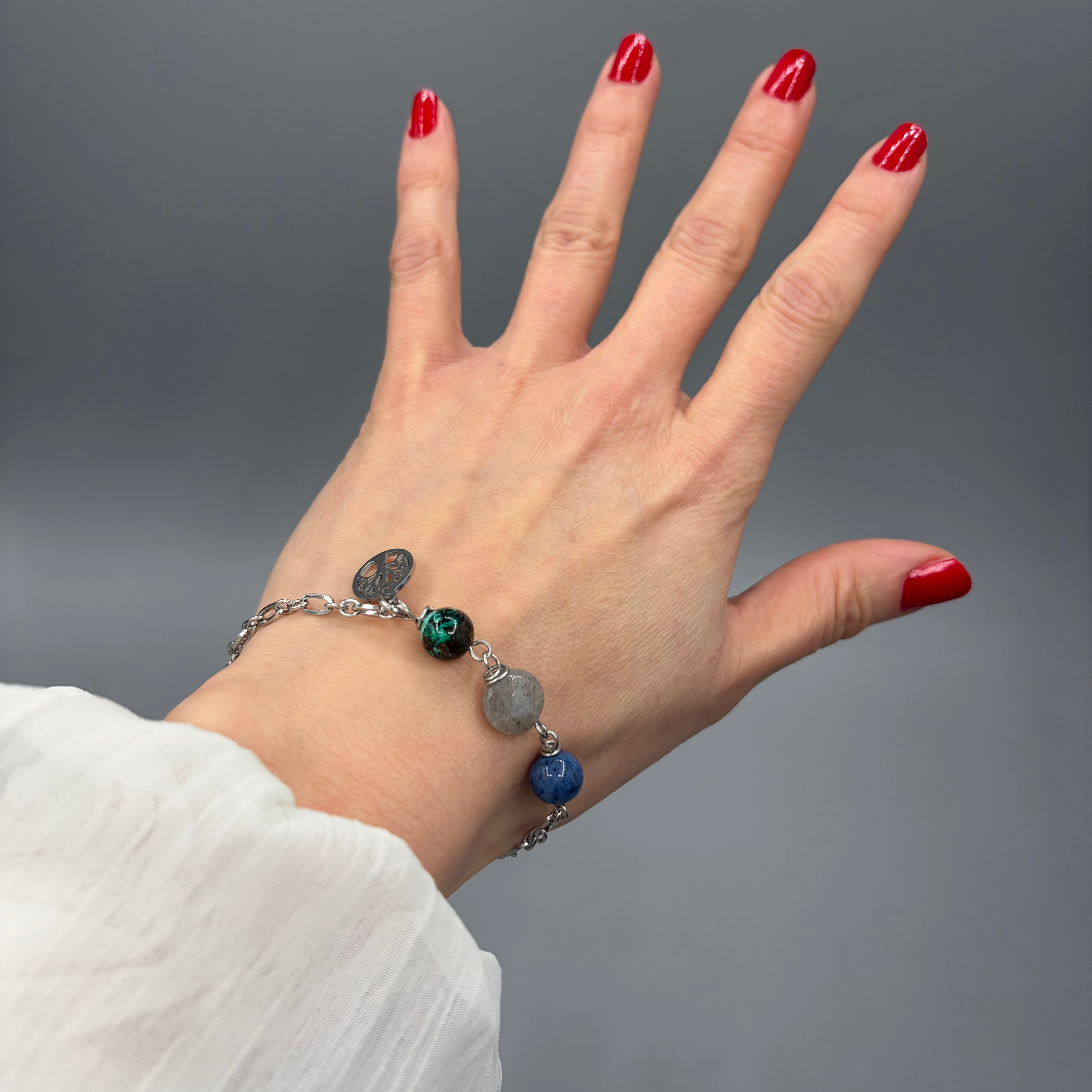 Bracciale Destino - Crisocolla, Dumortierite, Labradorite - LIMITED EDITION