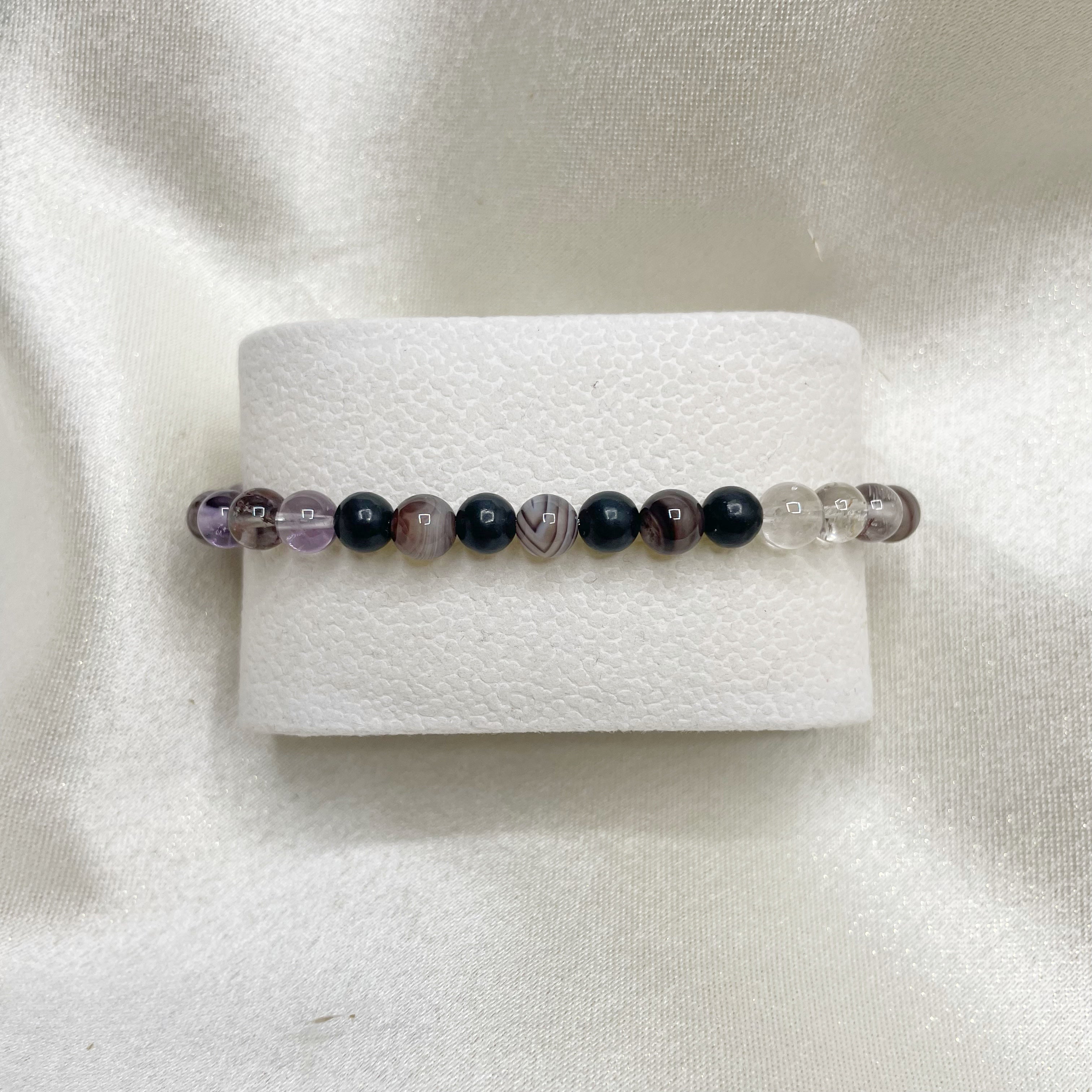 Bracciale Amuleto Protettivo - Occhio di Shiva, Shungite, Super Seven - LIMITED EDITION