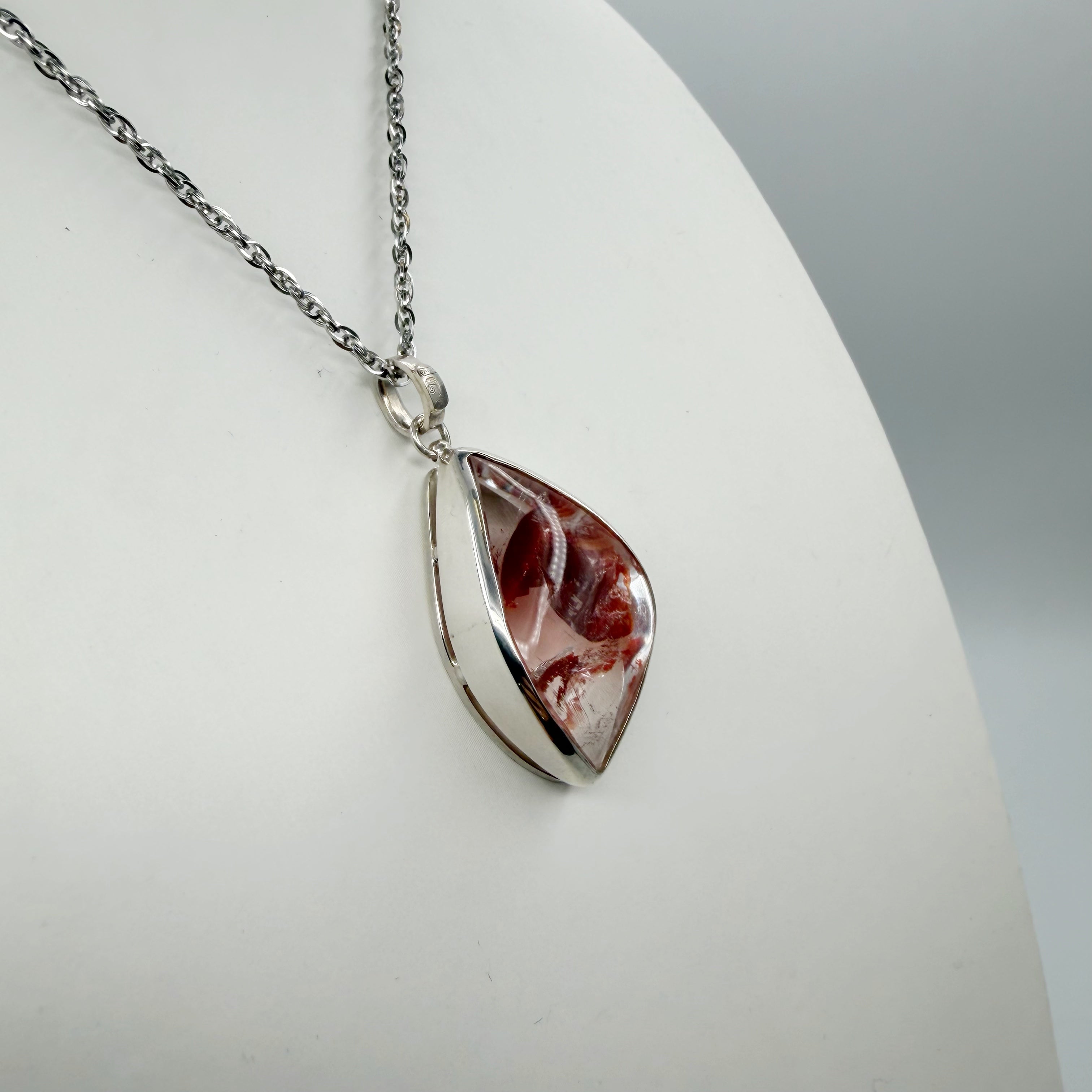 Ciondolo Quarzo Ematoide - Argento 925