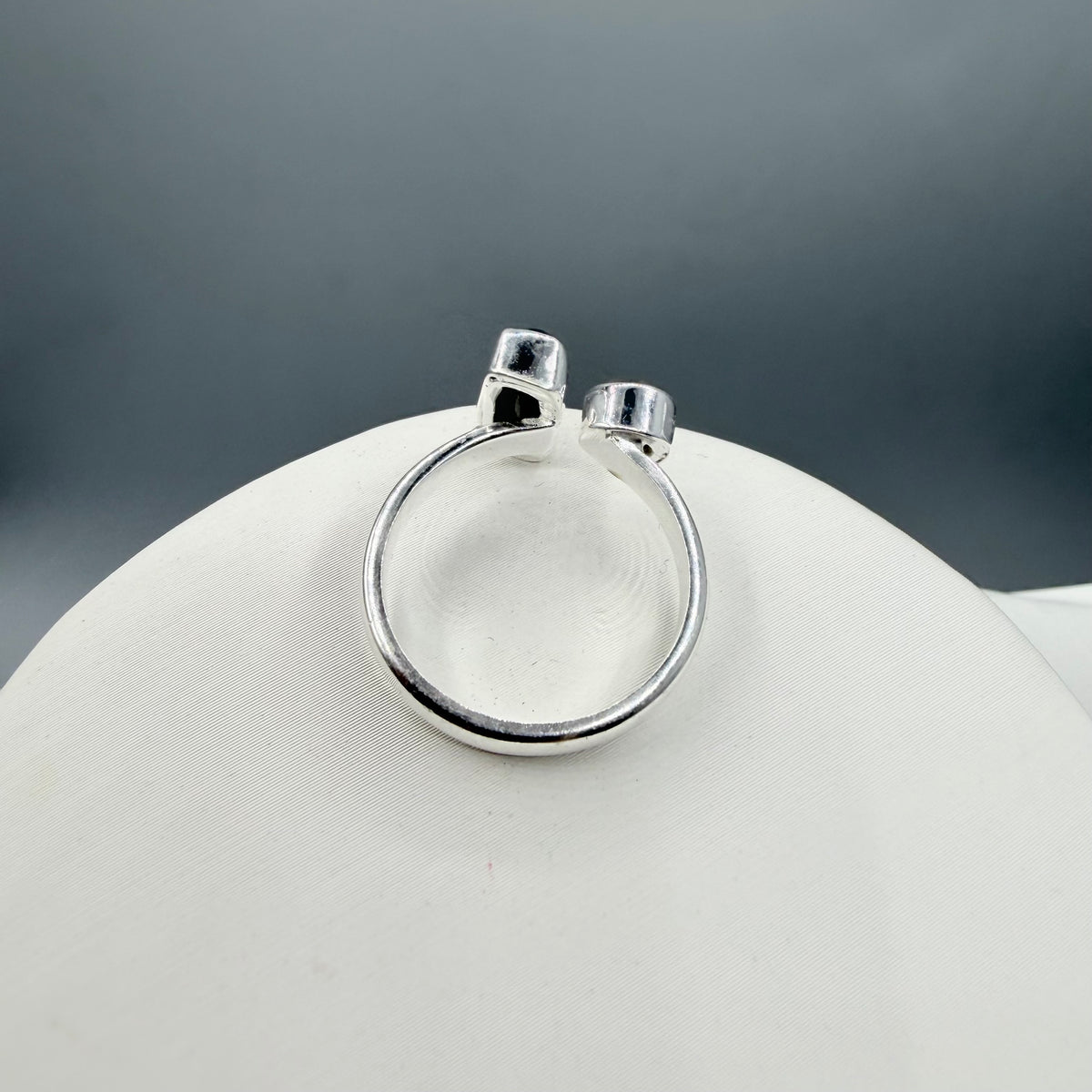 Anello Tormalina e Labradorite Grigia - Argento 925