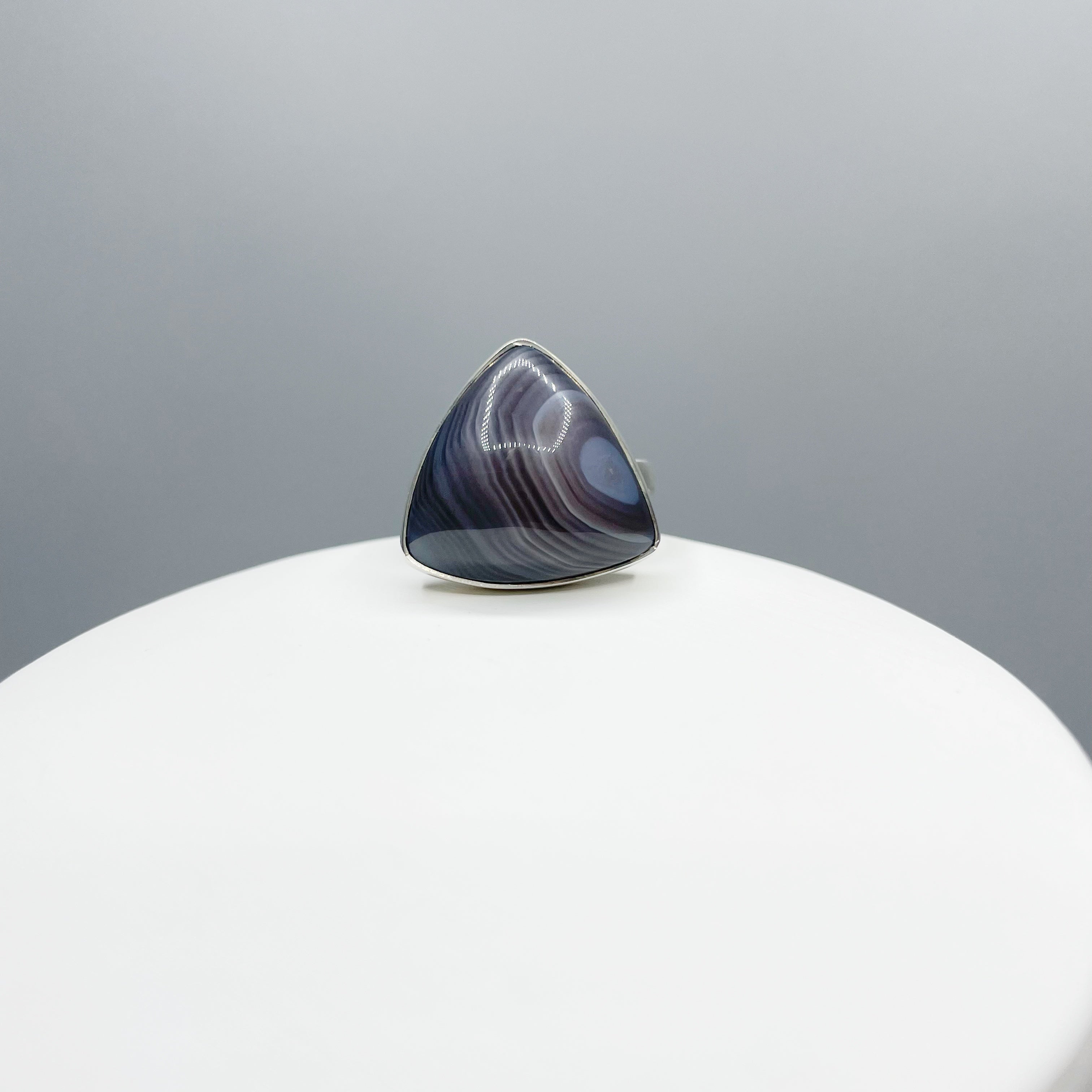 Anello Occhio di Shiva - Argento 925 - triangolare