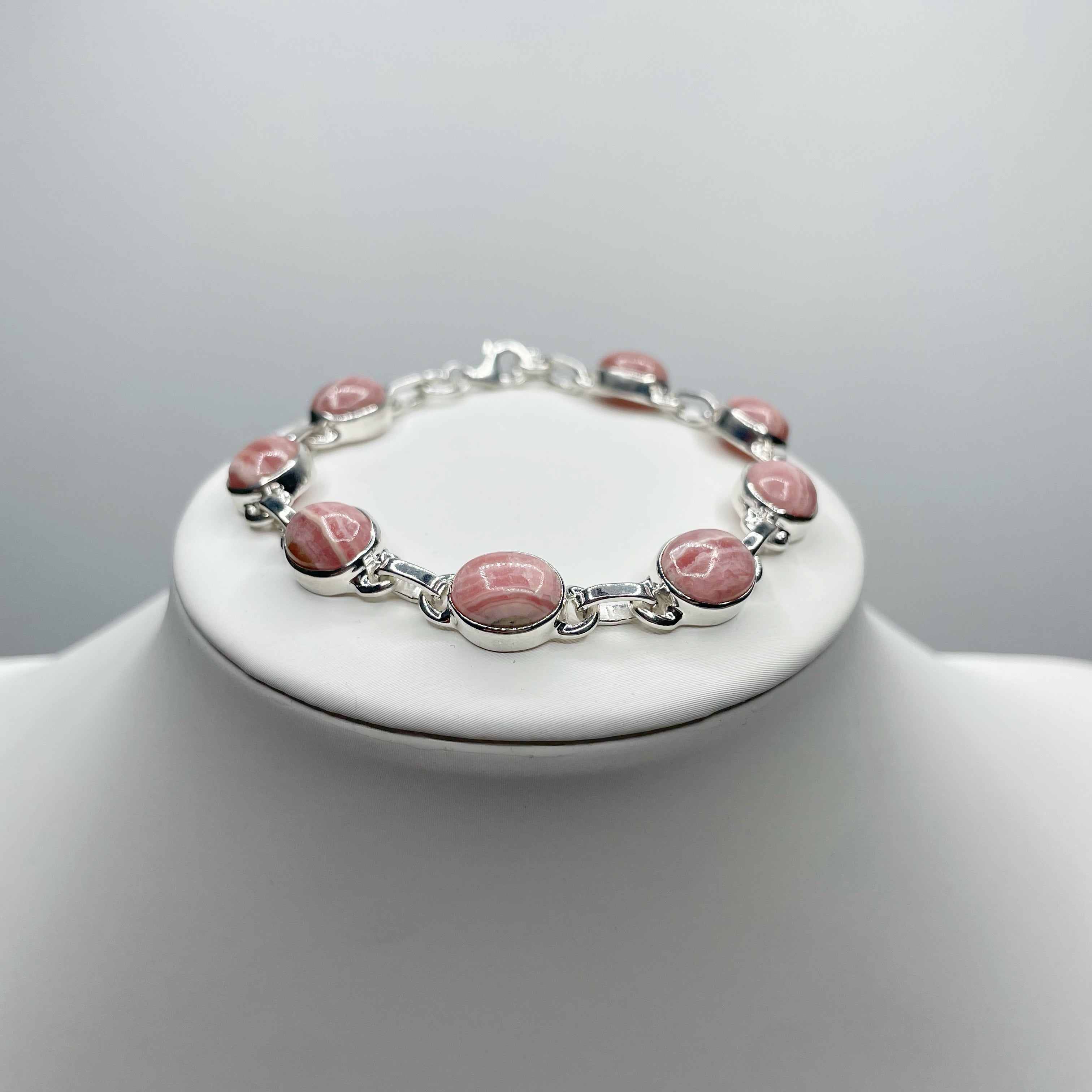 Bracciale Rodocrosite e Argento 925