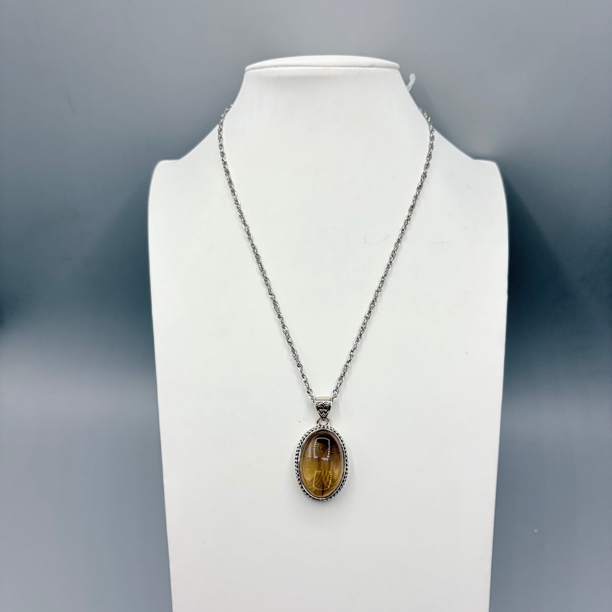 Ciondolo Ametrino e Argento 925 - Ovale Antico