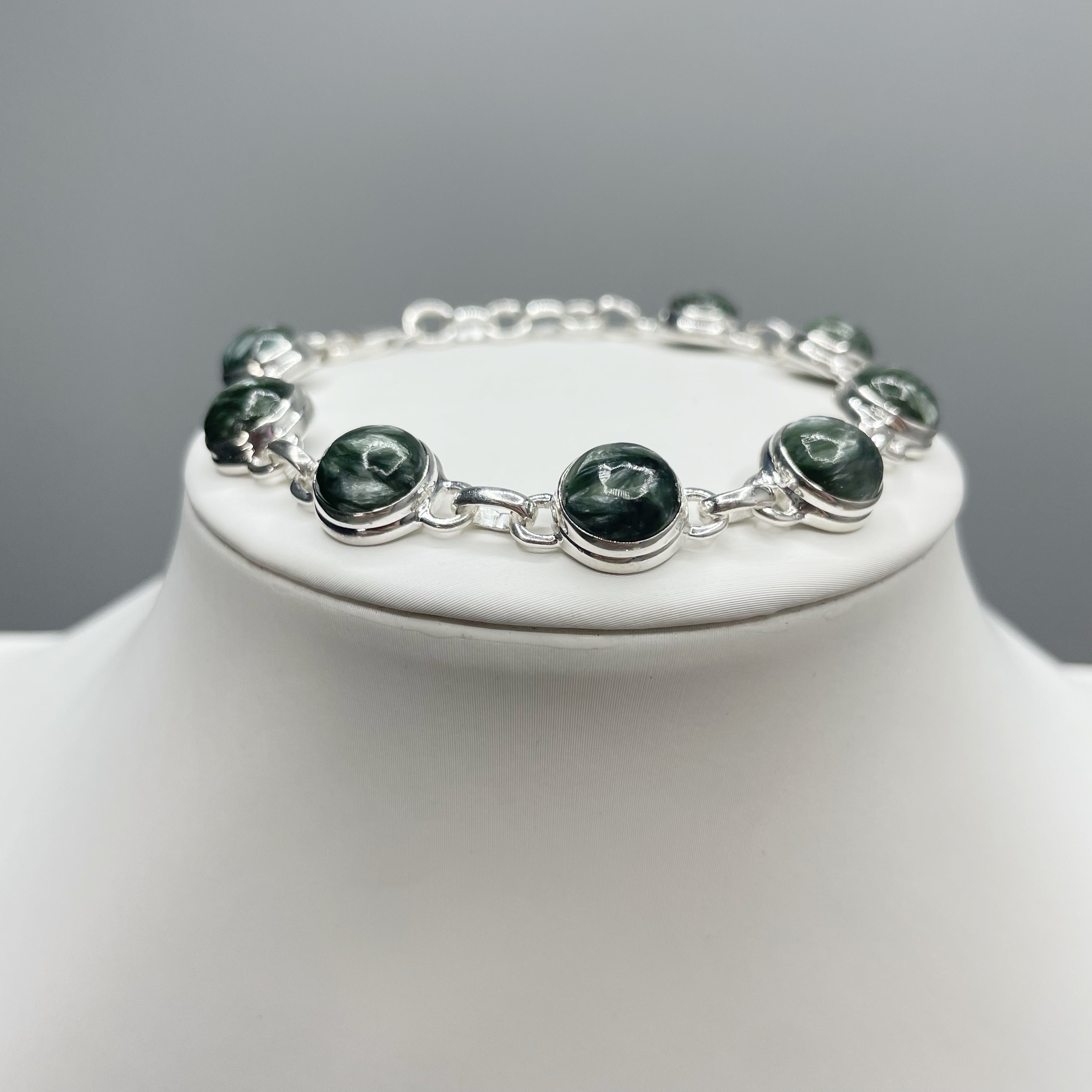 Bracciale Serafinite e Argento 925 - tondo