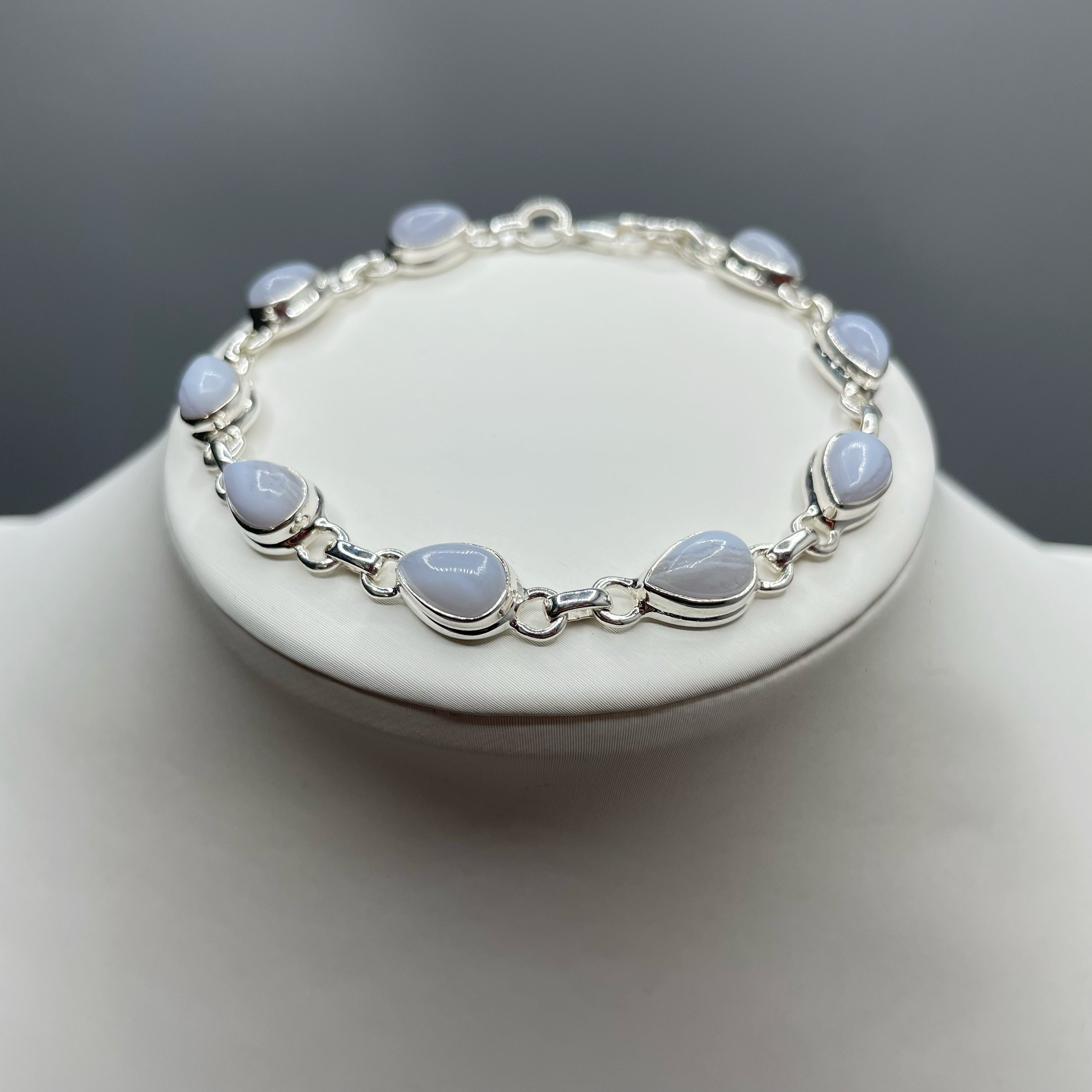Bracciale Calcedonio e Argento 925