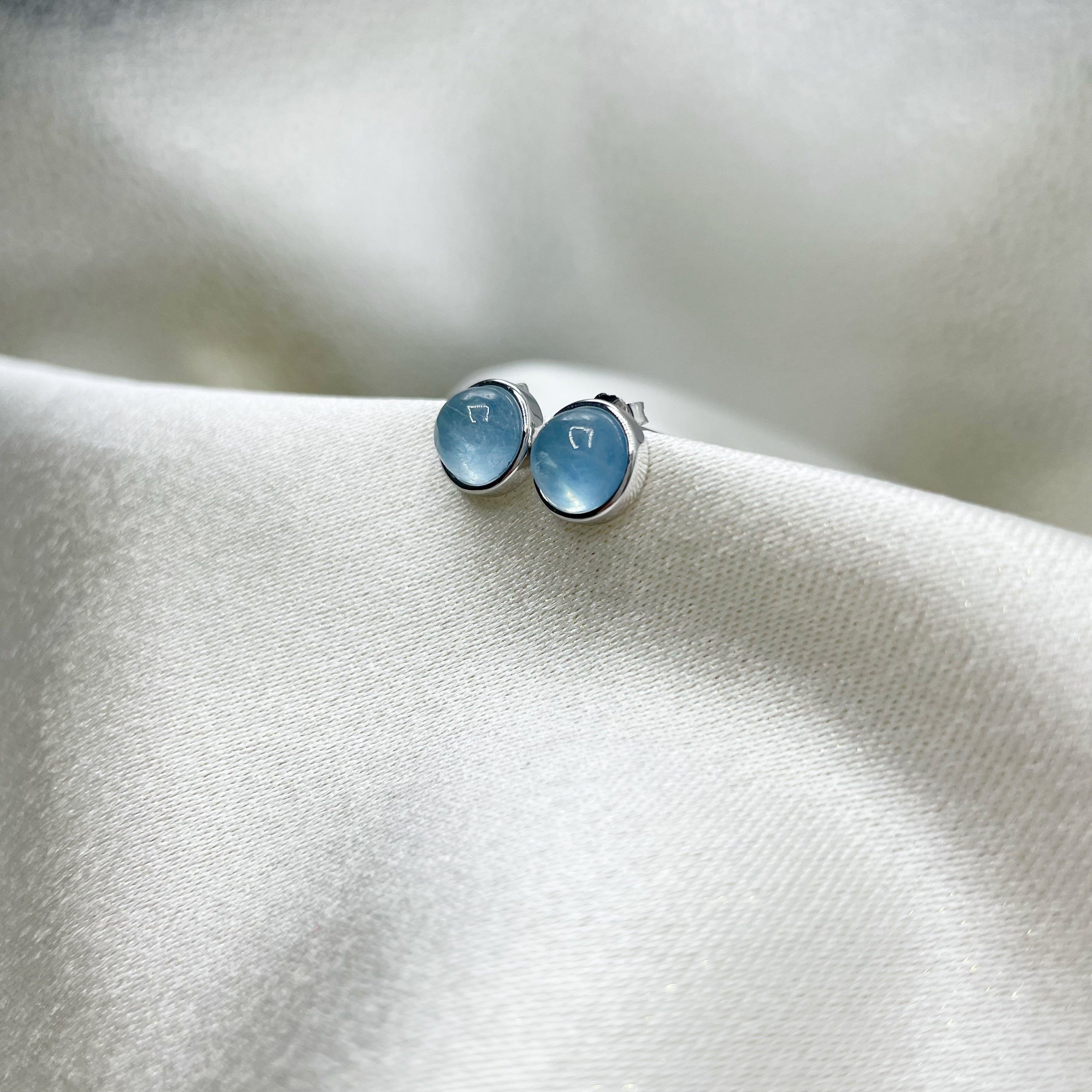 Orecchini a Lobo Acquamarina - Argento 925