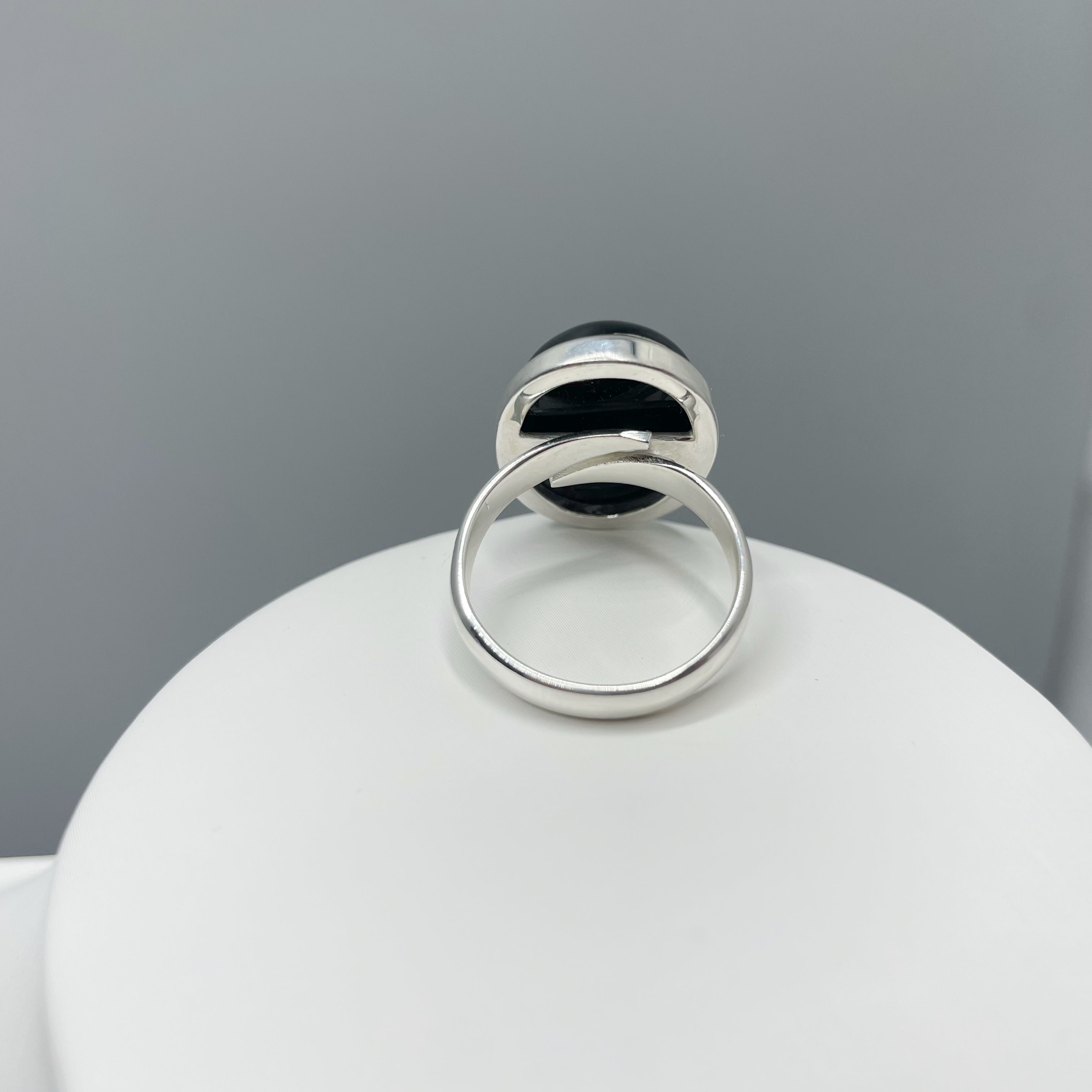 Anello Onice nero e Argento 925