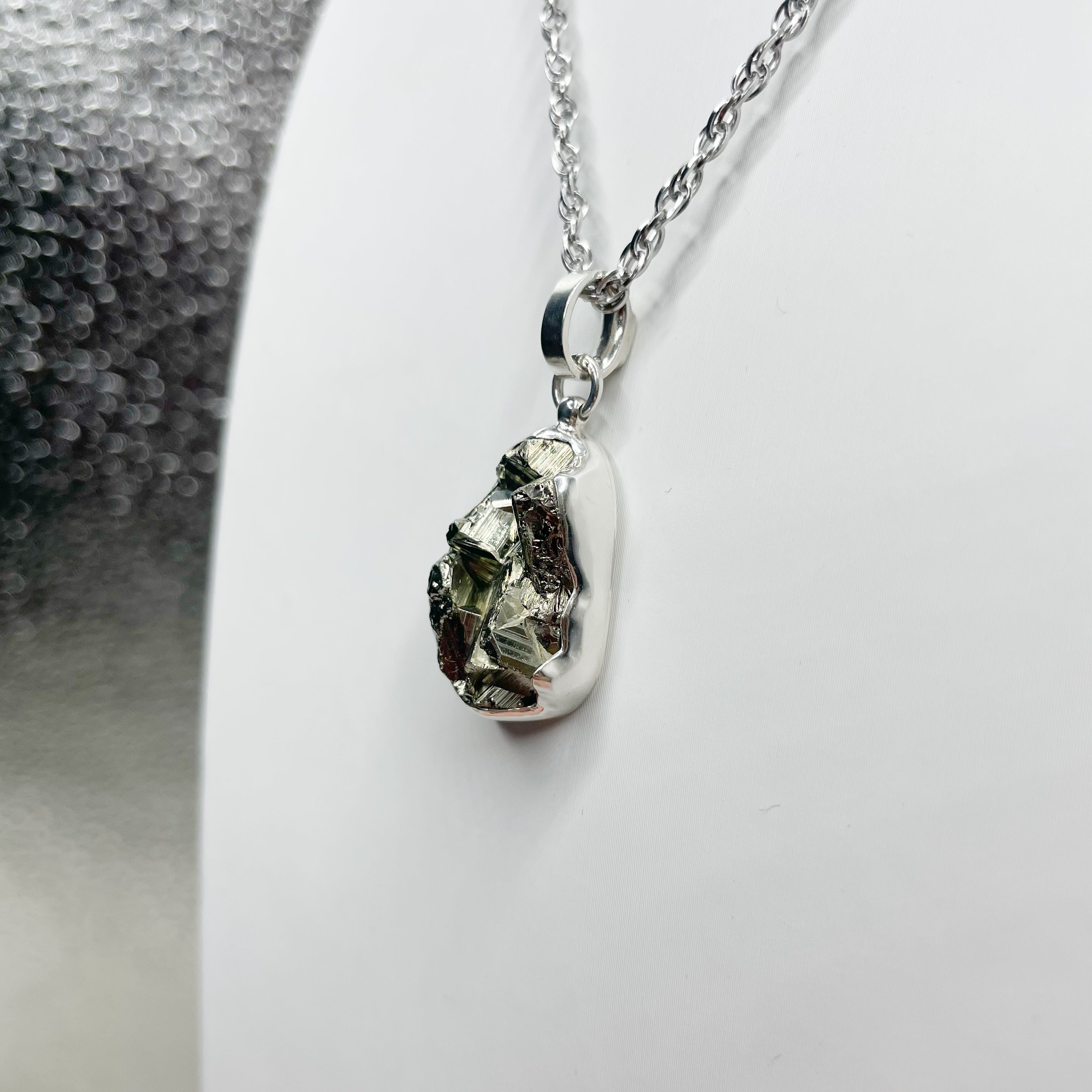 Ciondolo Pirite Grezza - Argento 925
