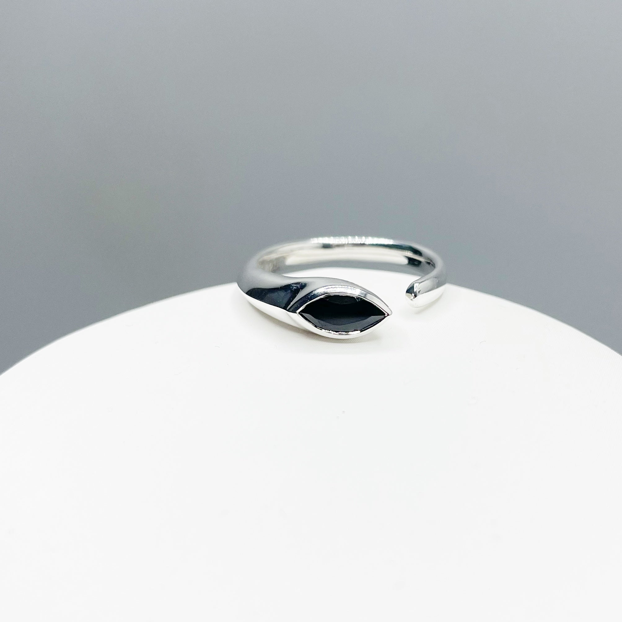 Anello Tormalina a Goccia - Argento 925