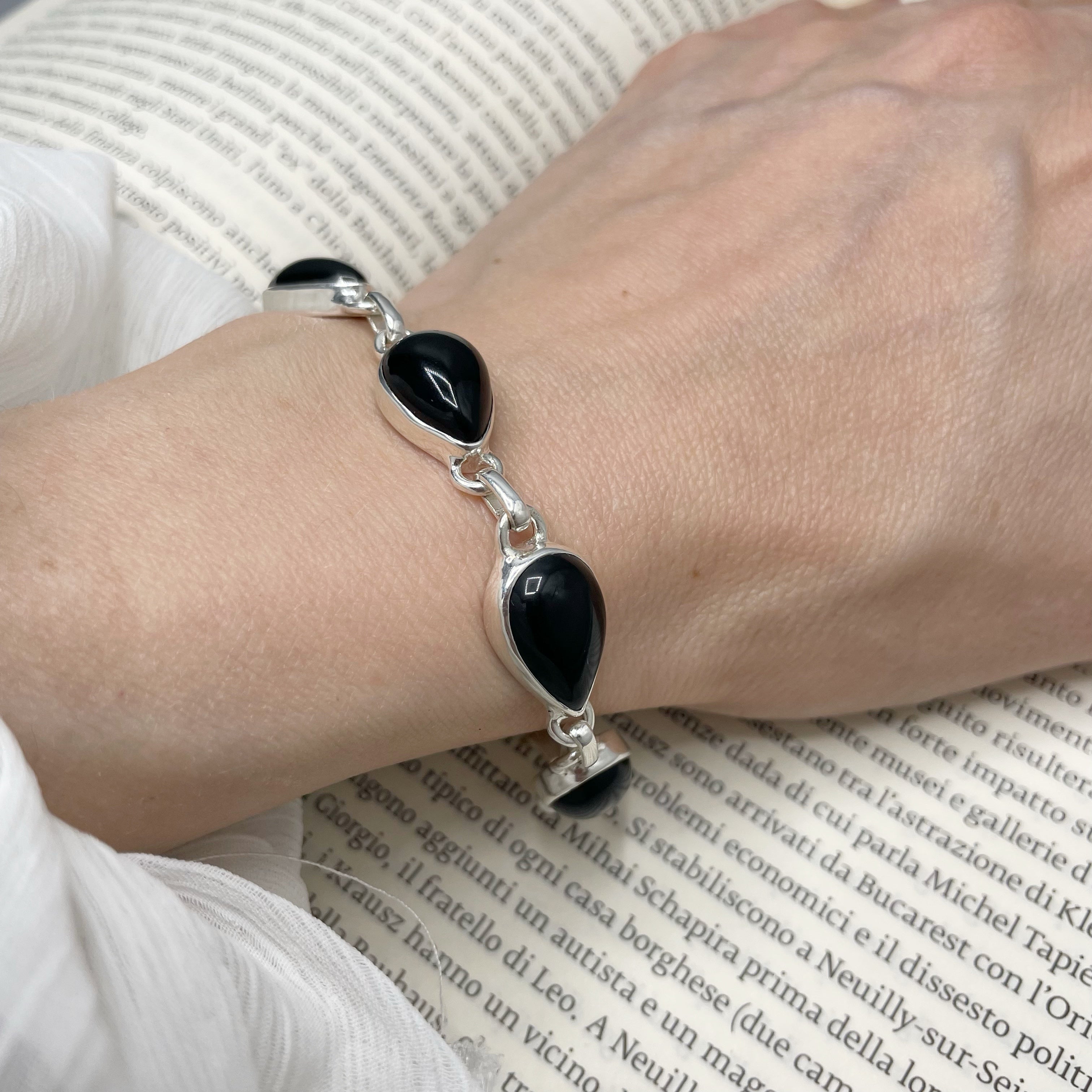 Bracciale Onice e Argento 925