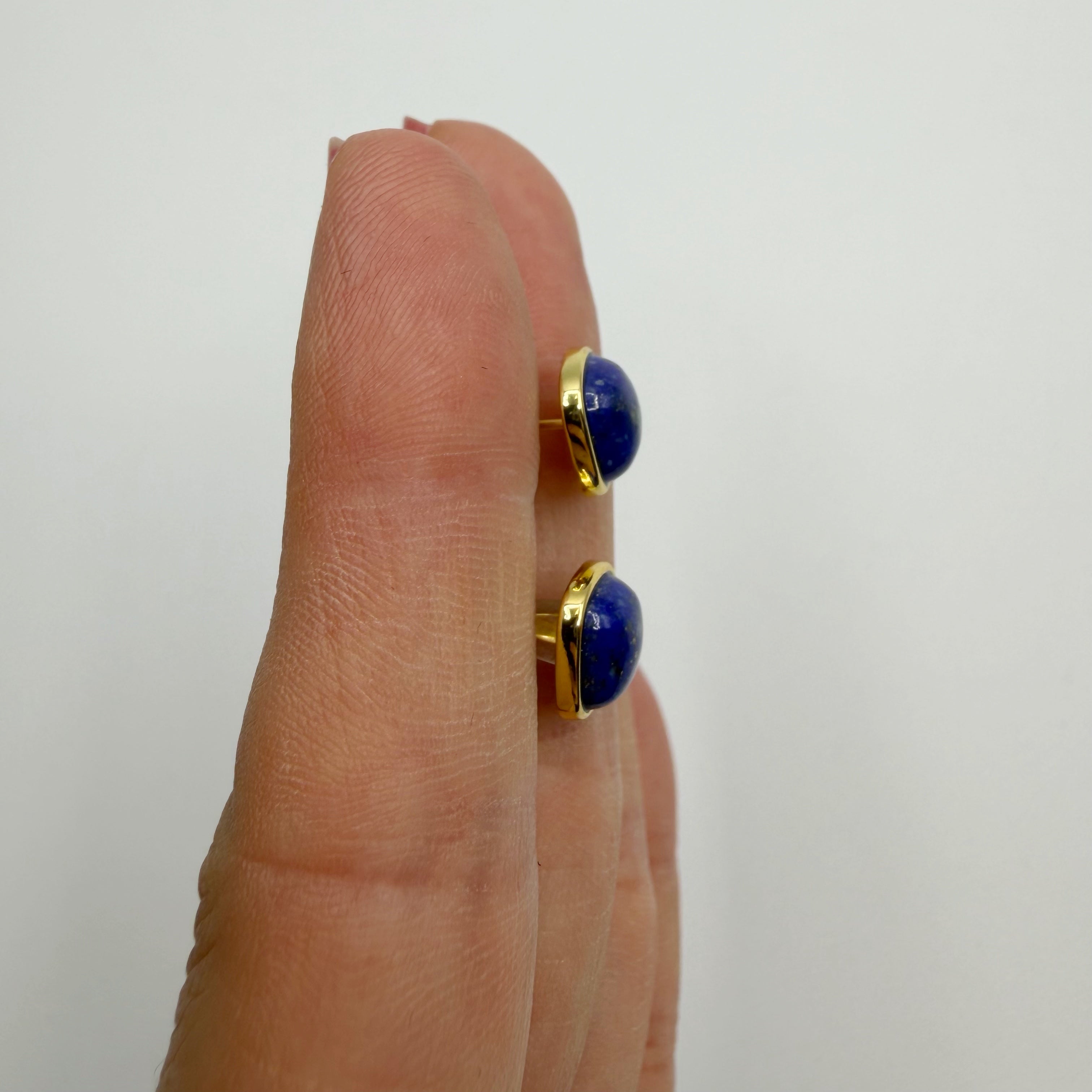 Orecchini a Lobo Lapislazzuli - Argento 925 - Gold