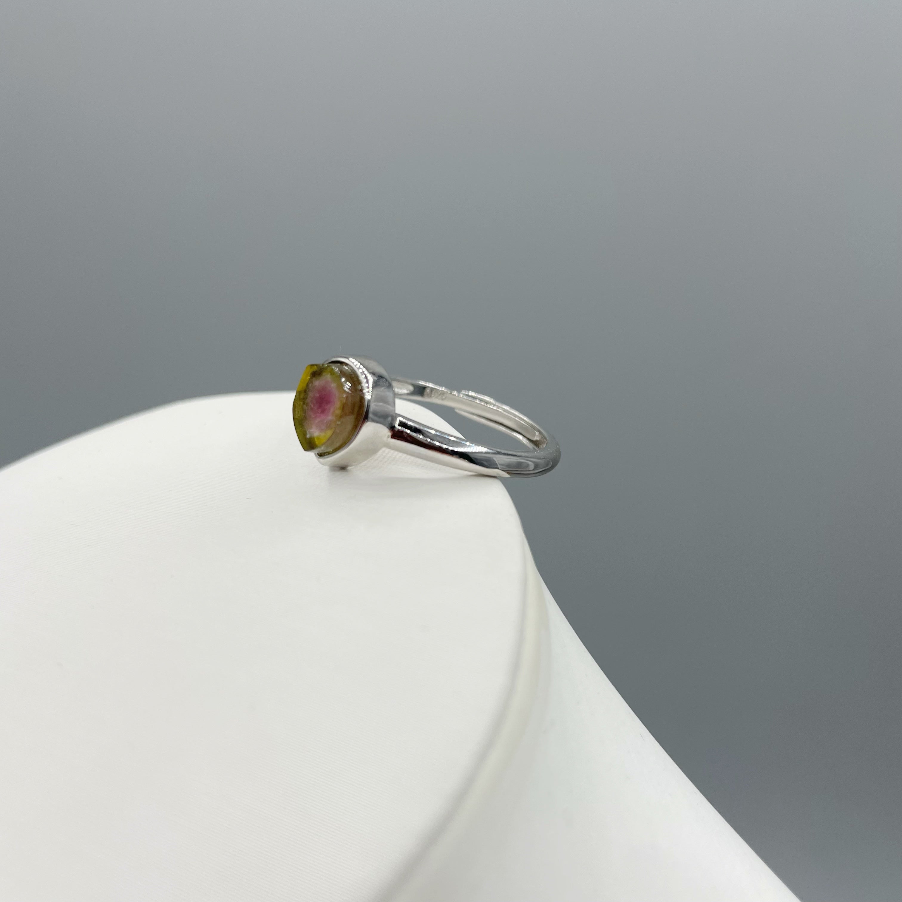 Anello Tormalina Watermelon - Argento 925