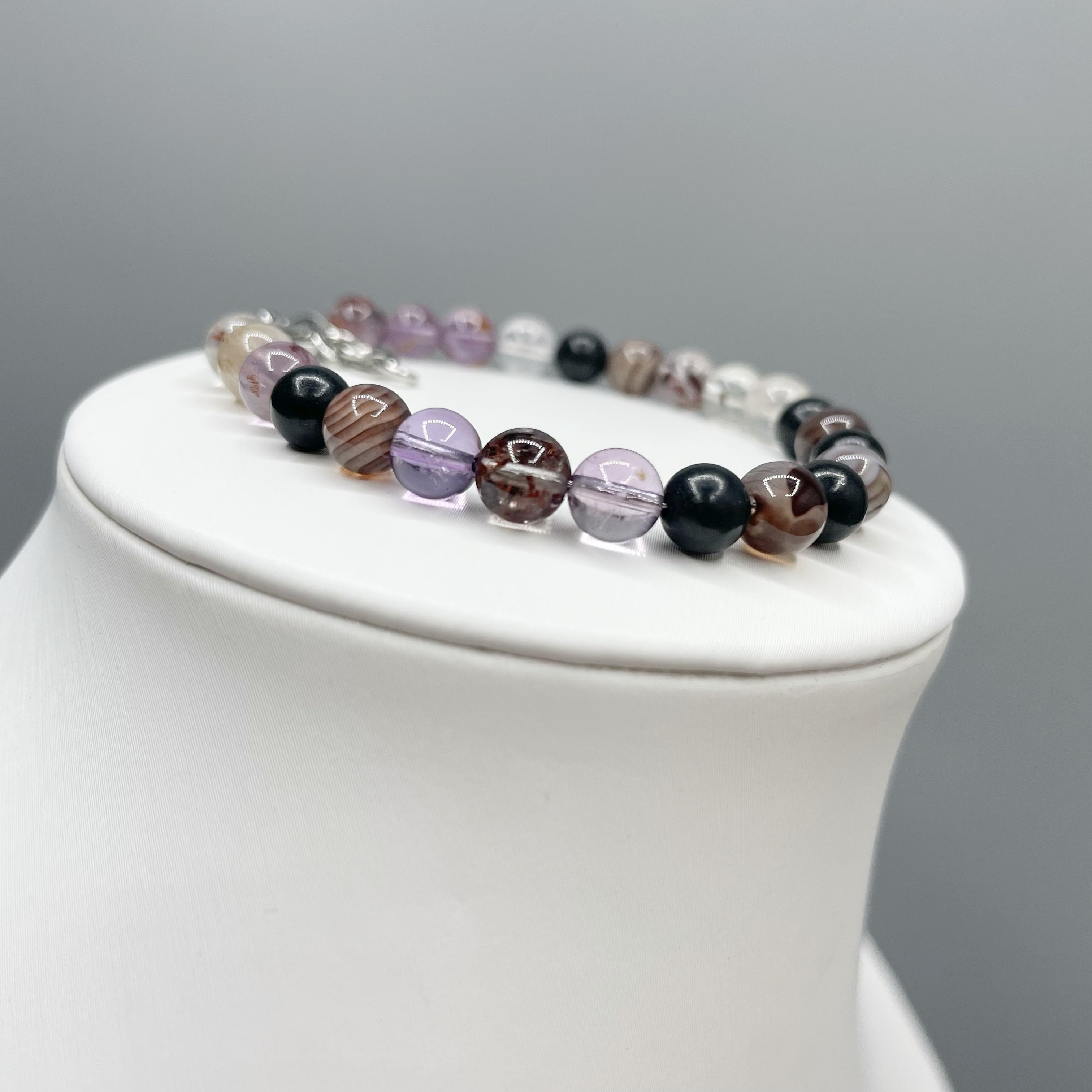 Bracciale Amuleto Protettivo - Occhio di Shiva, Shungite, Super Seven - LIMITED EDITION