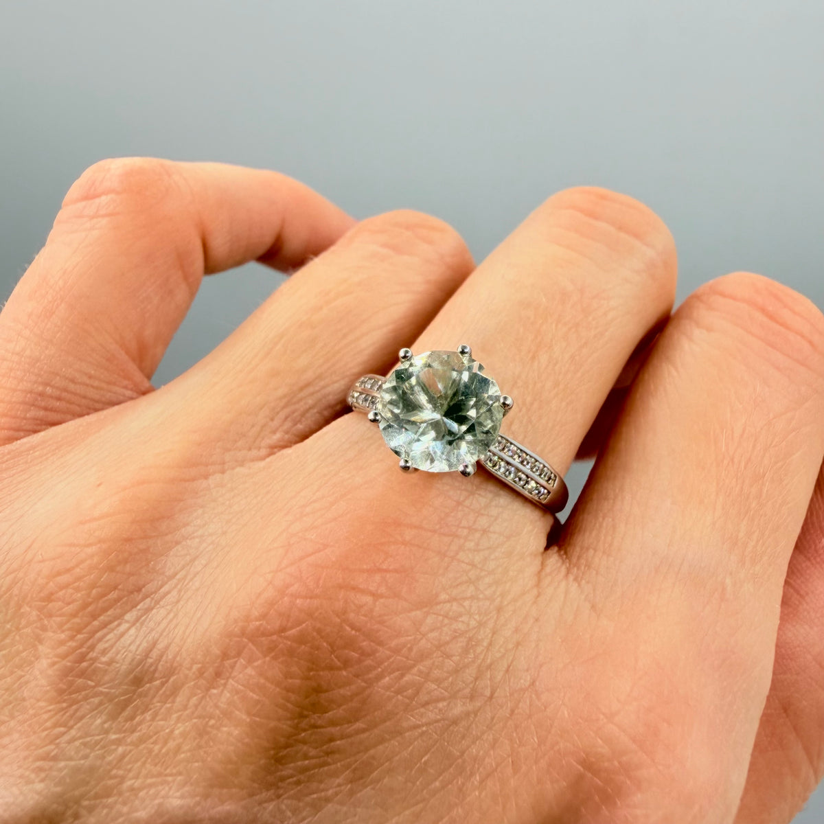 Anello Prasiolite Argento 925