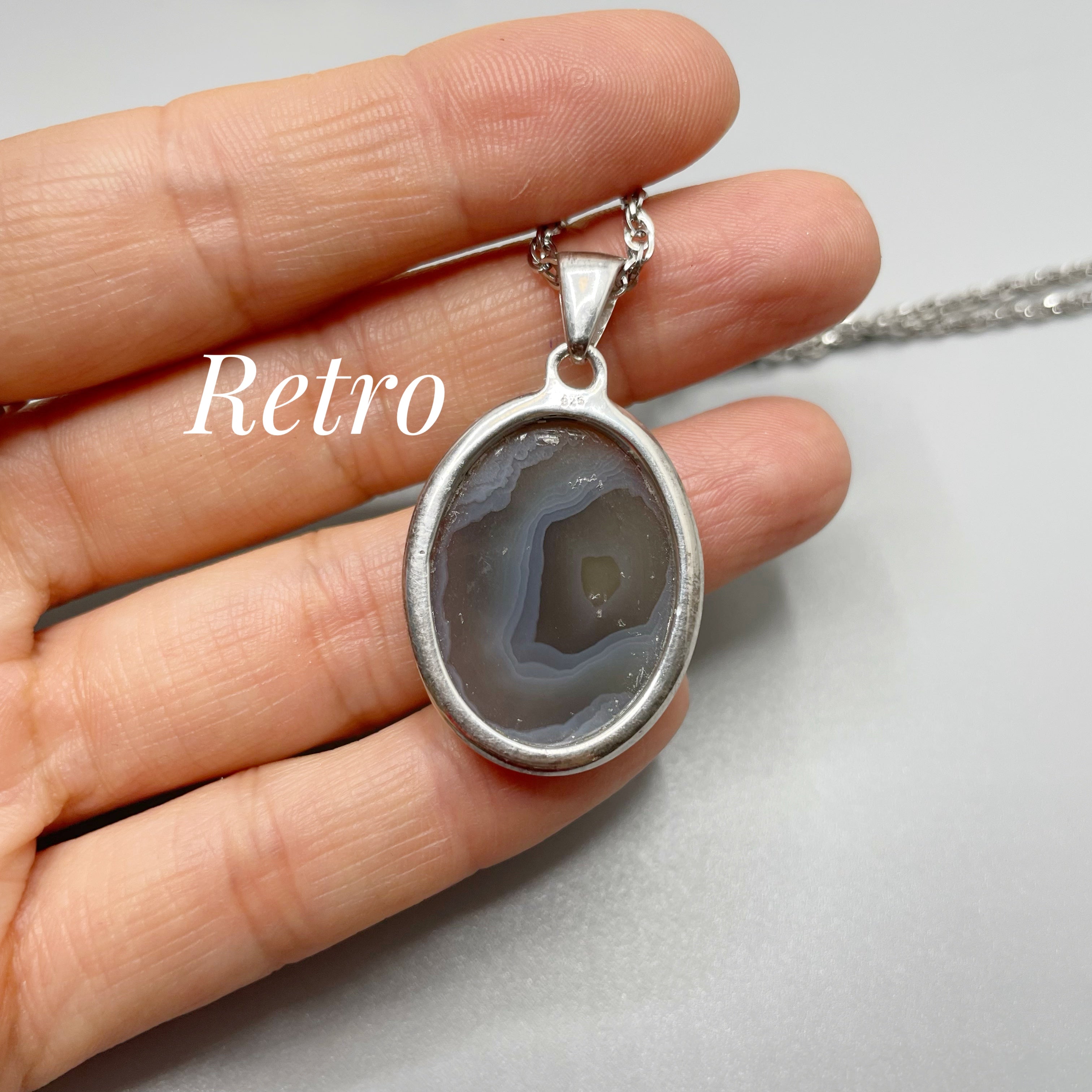 Ciondolo Occhio di Shiva Ovale - Argento 925