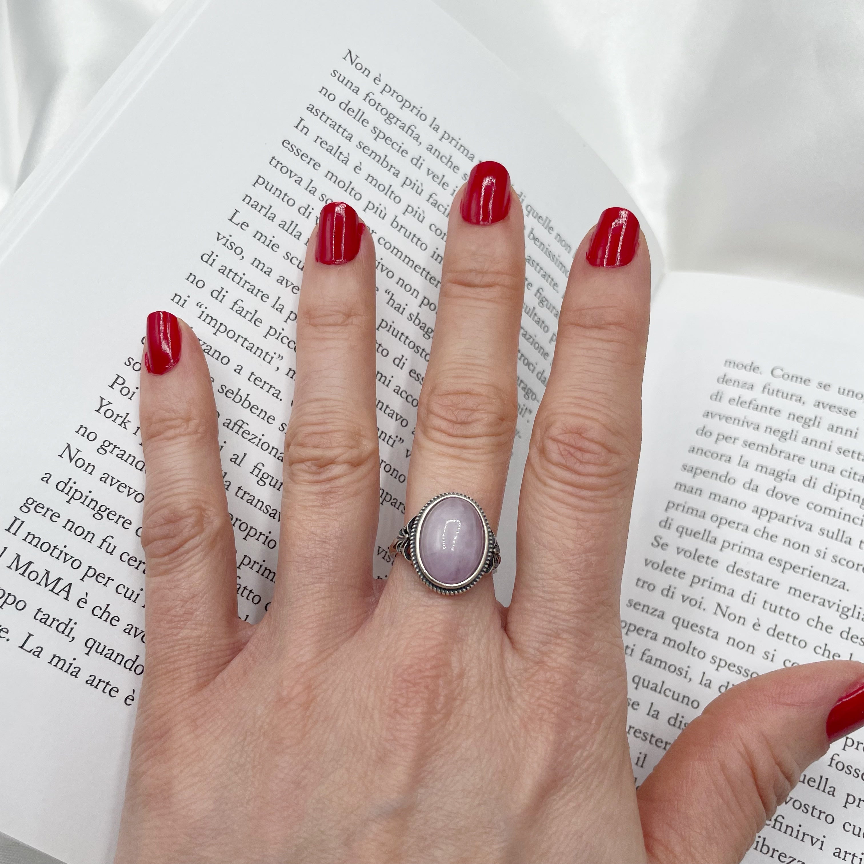 Anello Kunzite - Argento 925