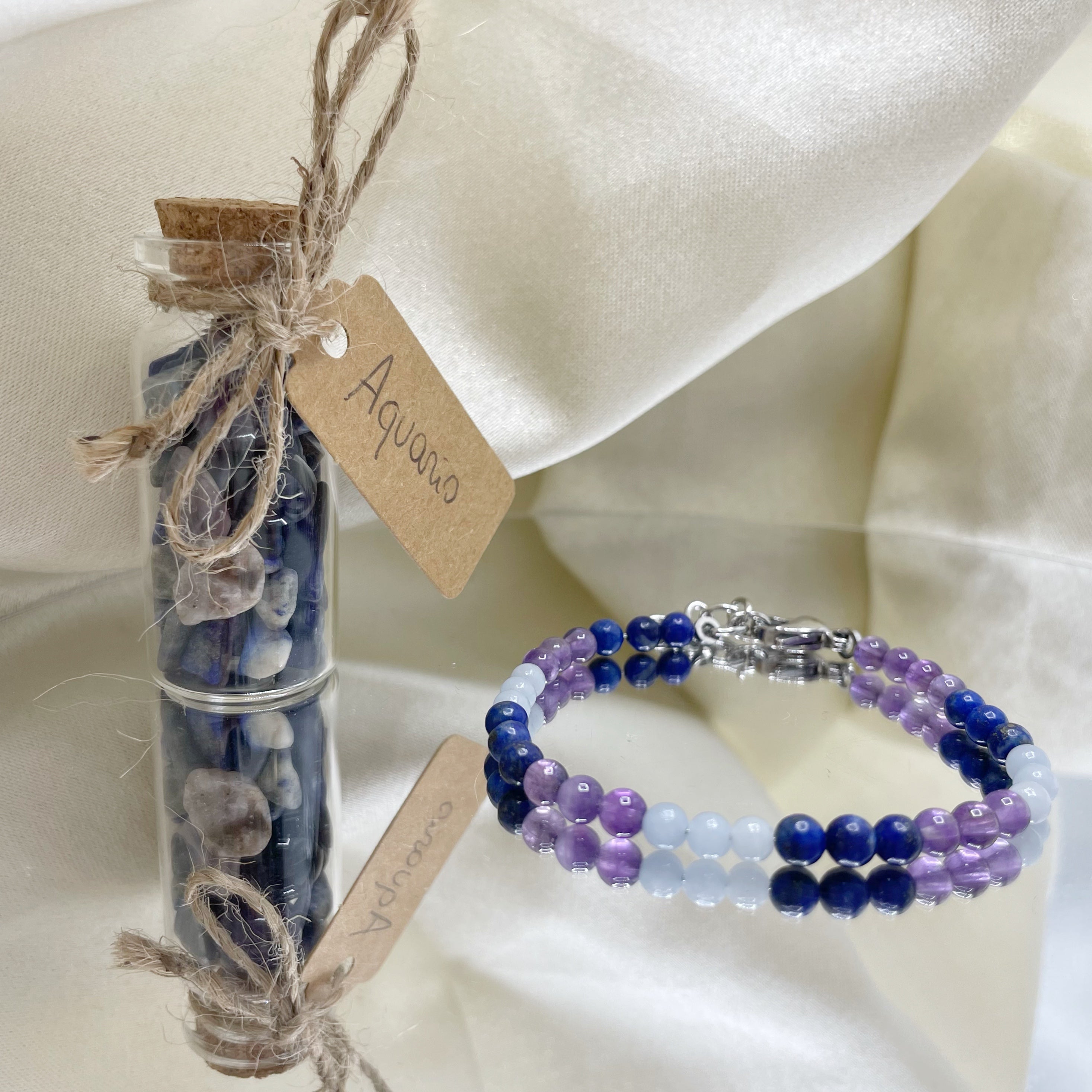 Cofanetto Bracciale e Boccetta - AQUARIO