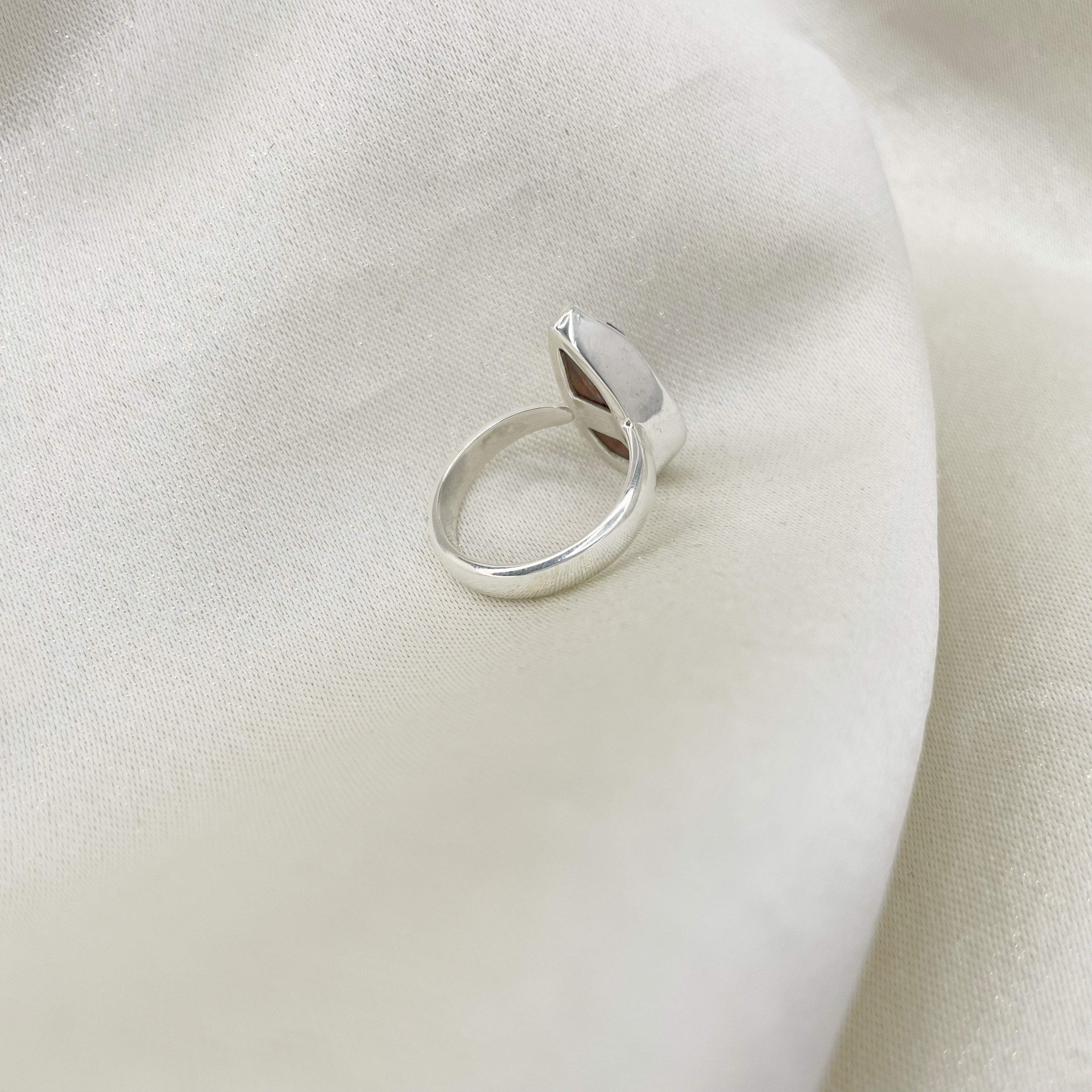 Anello Drusa di Azzurrite e Argento 925