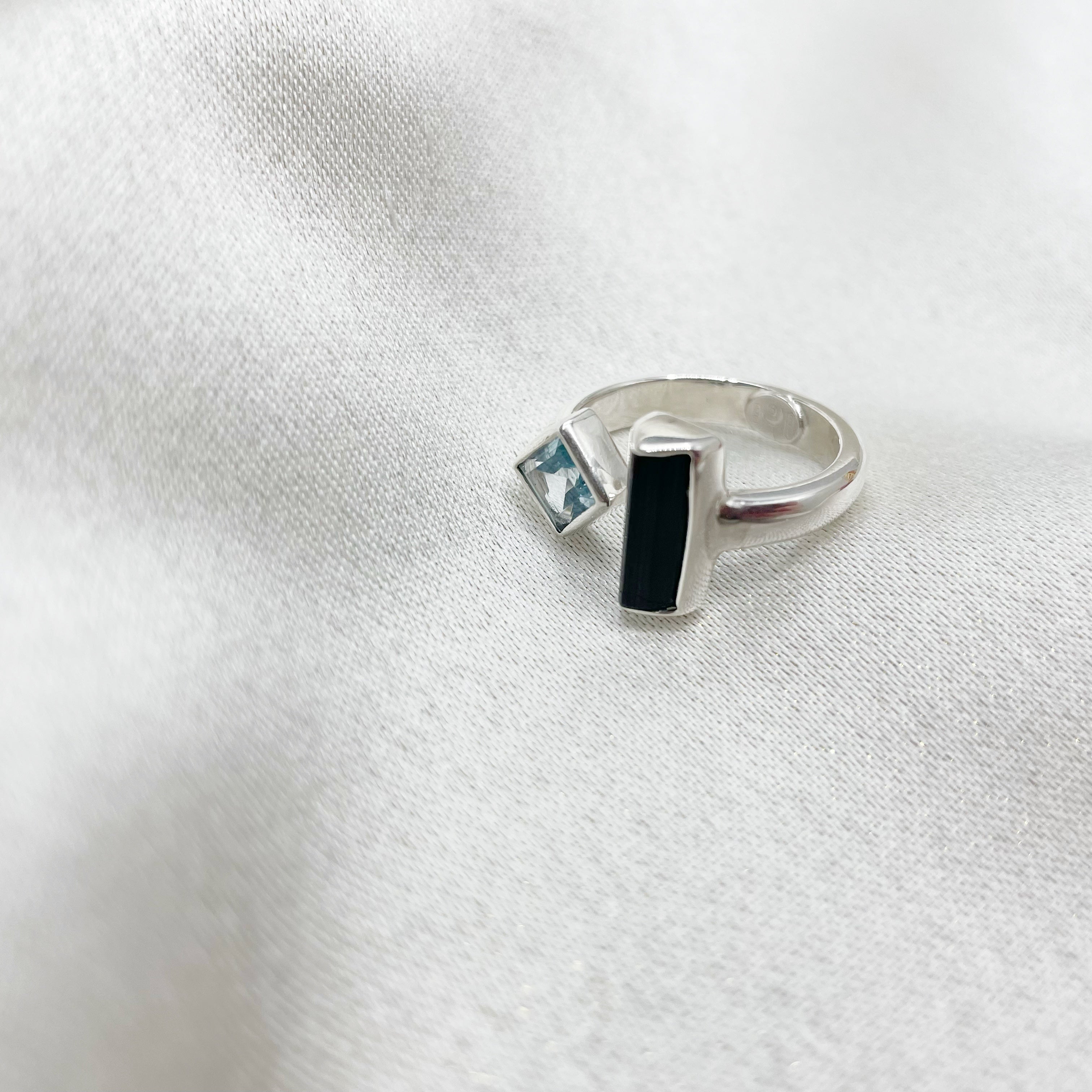 Anello Tormalina e Topazio - Argento 925