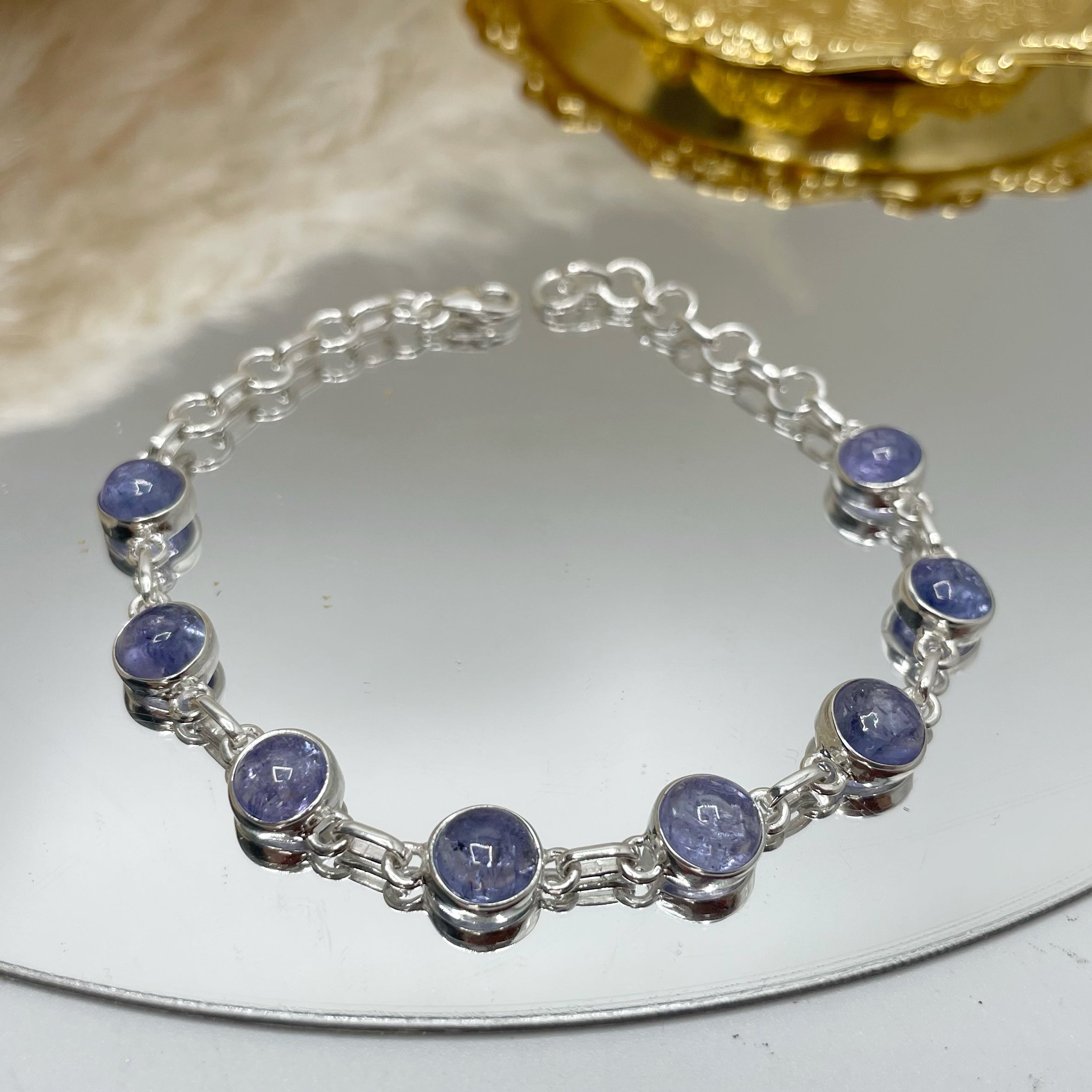 Bracciale Tanzanite e Argento 925 - Tondo