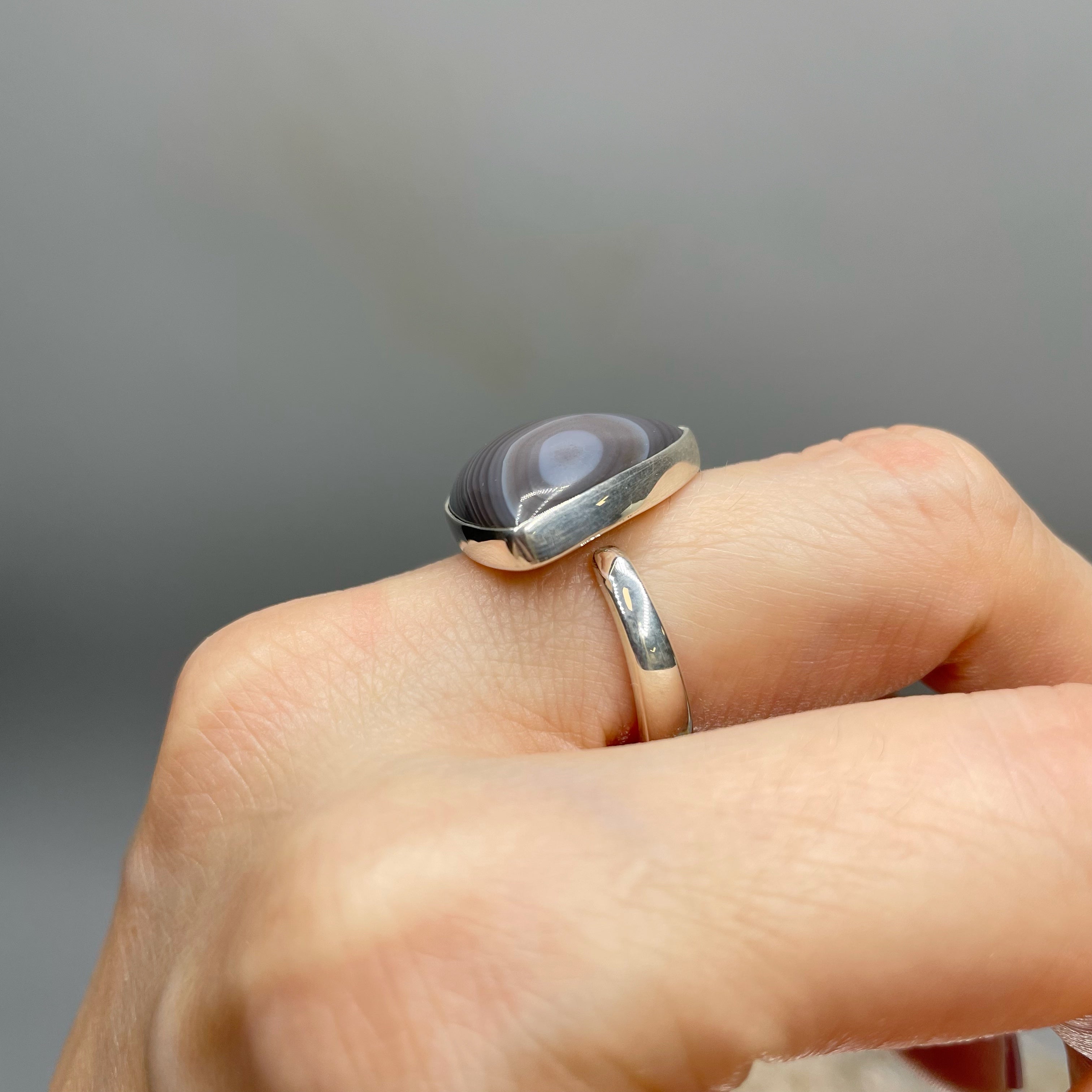 Anello Occhio di Shiva - Argento 925 - triangolare