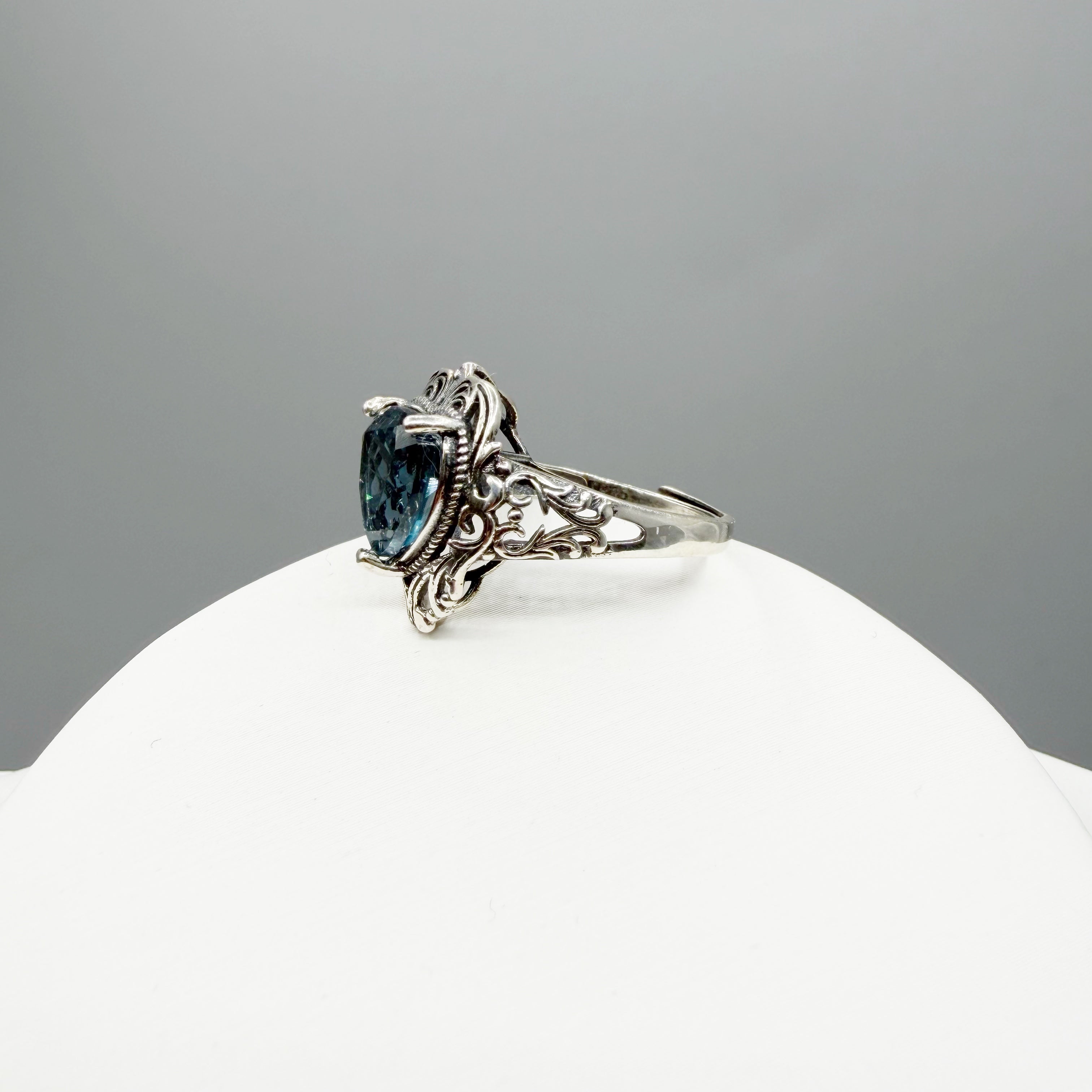 Anello Fluorite Cuore Regale - Argento 925