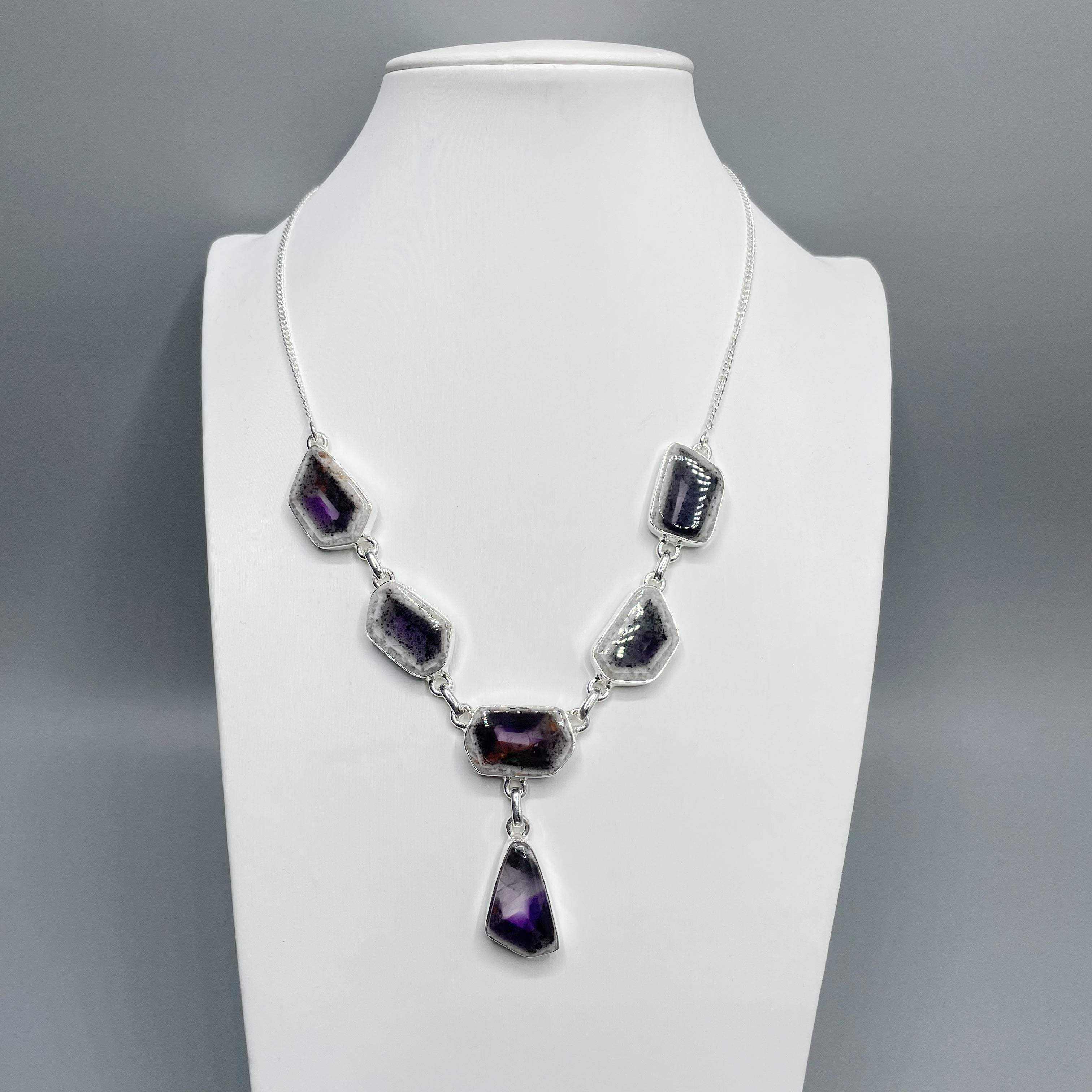 Collana Auralite 23 e Ametista - Argento 925