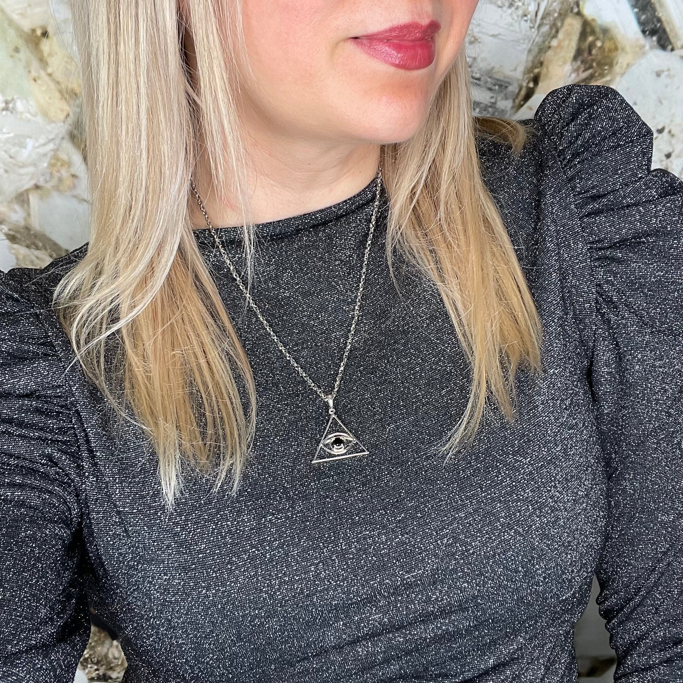 Ciondolo Tormalina - Occhio Protettivo - Argento 925