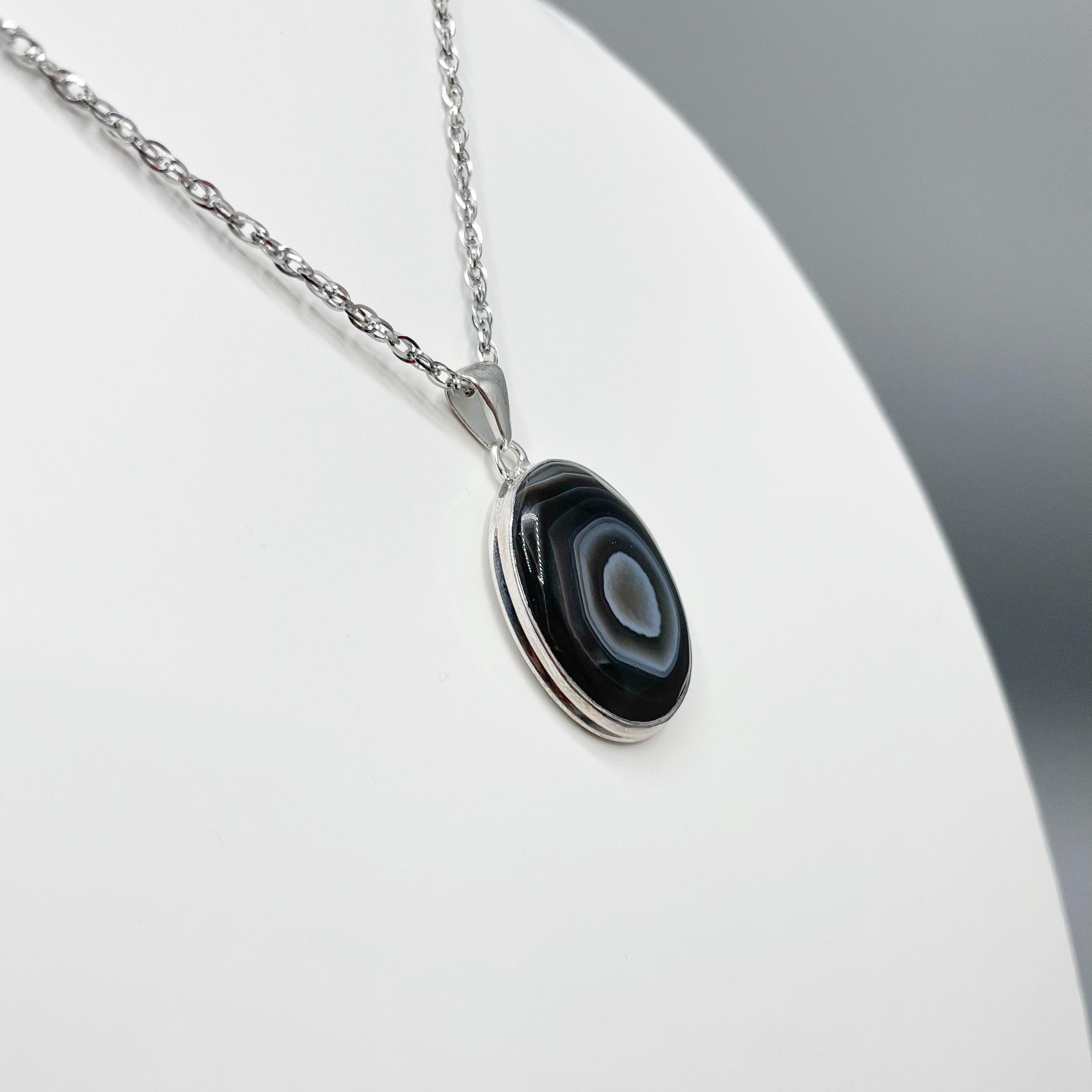 Ciondolo Occhio di Shiva Ovale - Argento 925