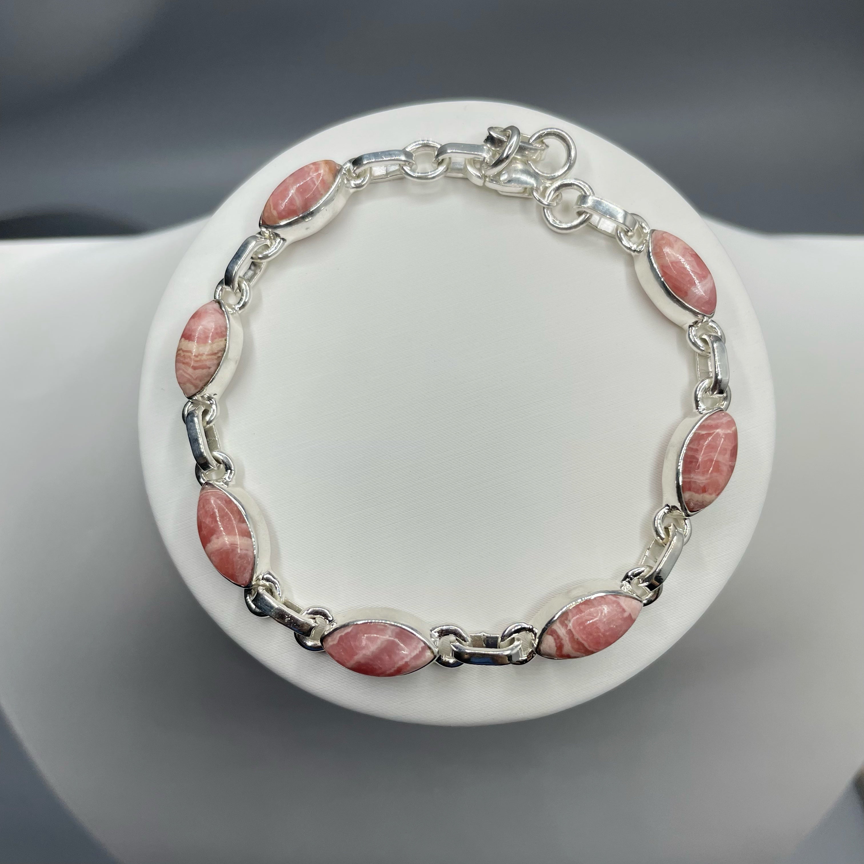 Bracciale Rodocrosite e Argento 925